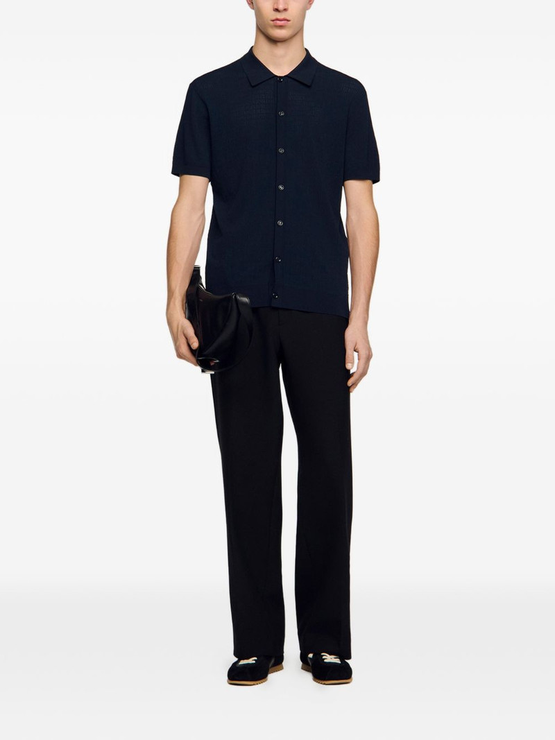 Sandro buttoned short-sleeve shirt outlook