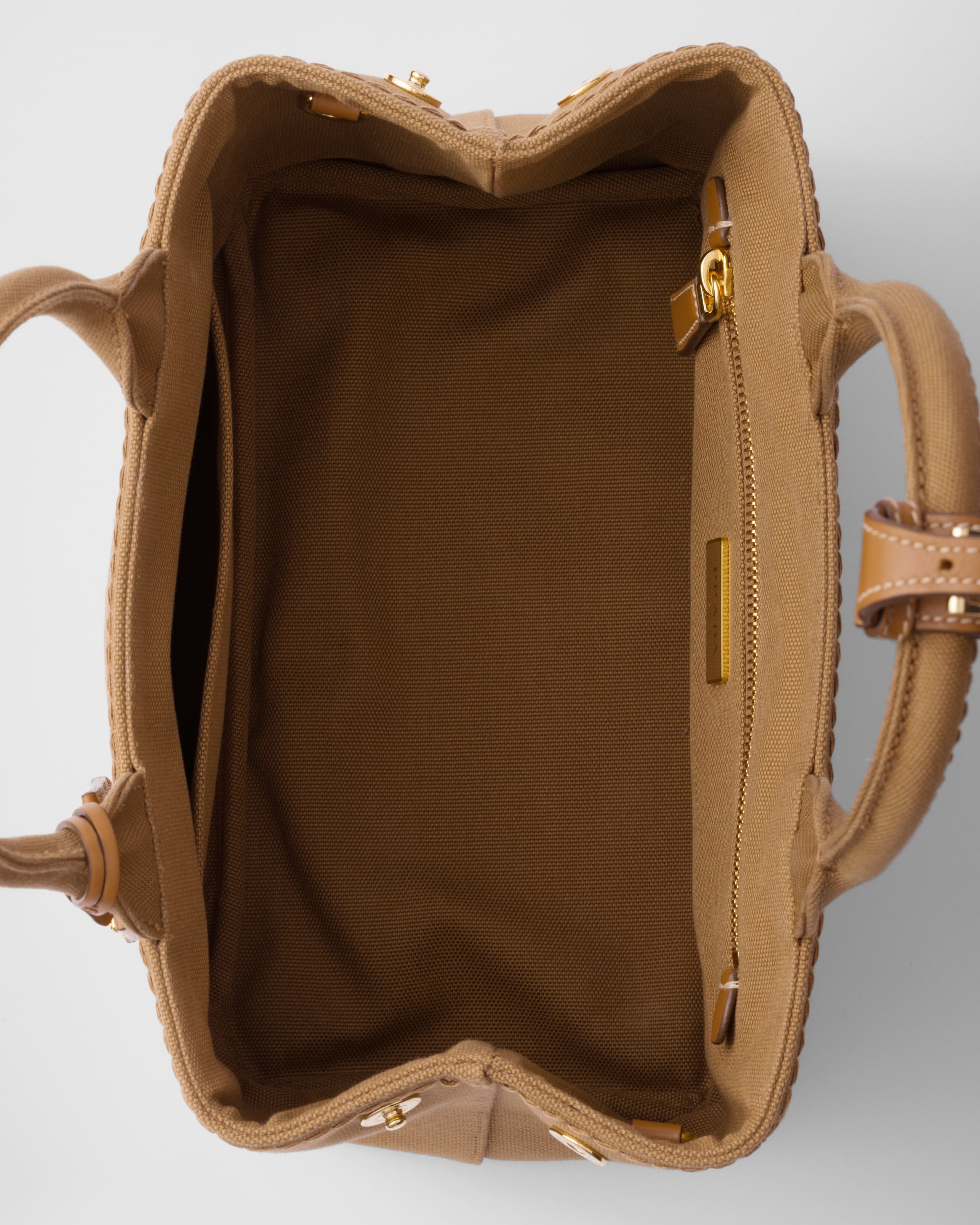 Small cotton canvas handbag - 5