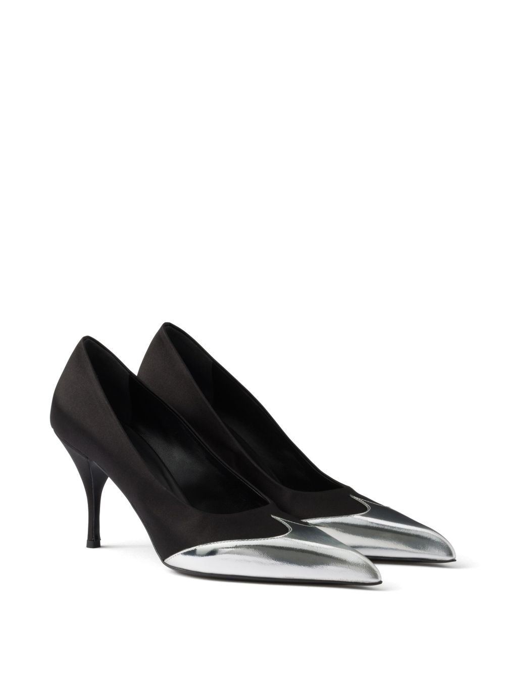85mm satin-finish pumps - 2