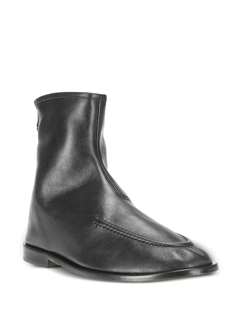 HEREU - Women Soft Ankle Boot With Front Seam Detail - 2
