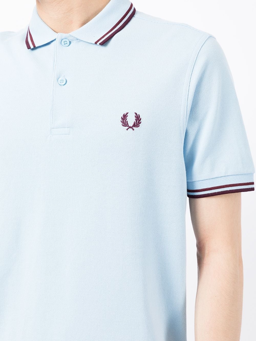 embroidered logo polo shirt - 5