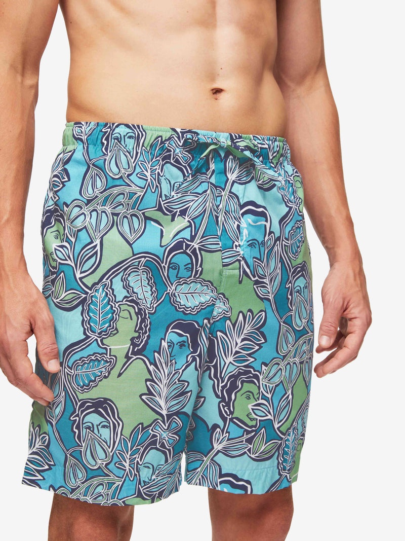 Men's Lounge Shorts Ledbury 57 Cotton Batiste Multi - 2