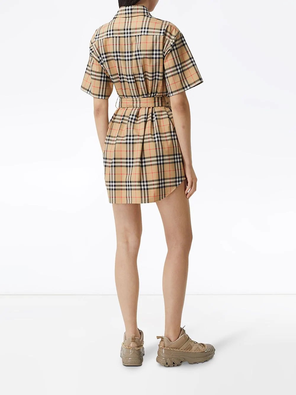 Vintage Check shirt dress - 4