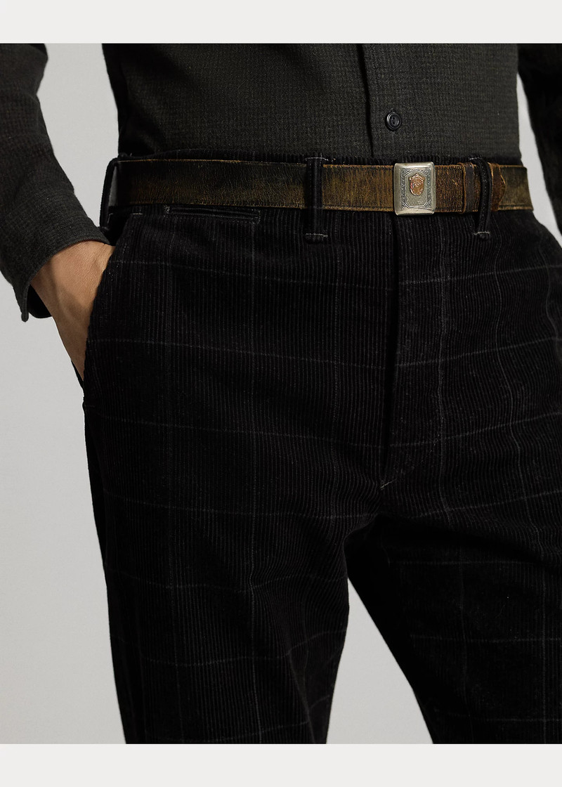 Check-Print Corduroy Officer’s Pant 5