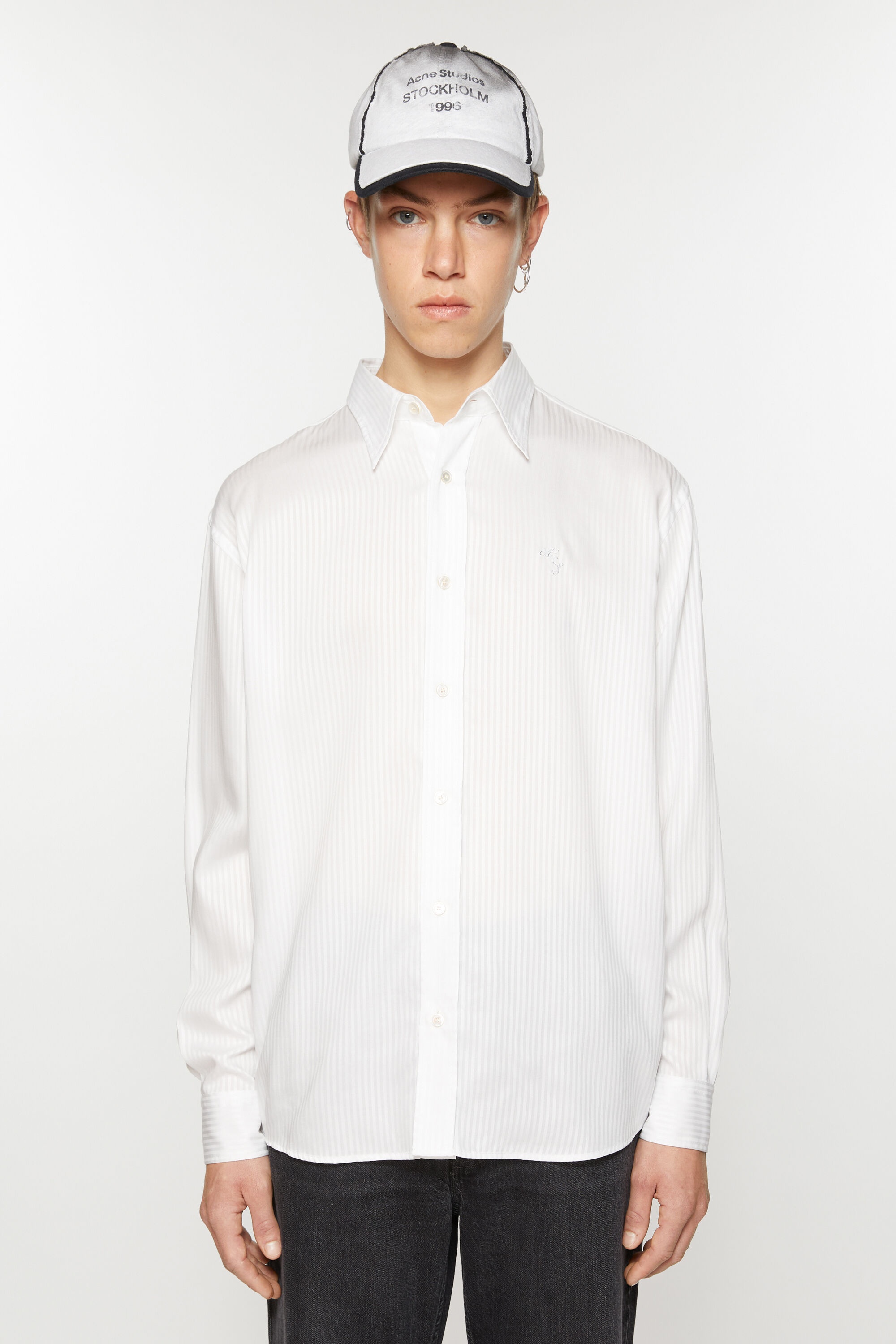 Button-up shirt - White - 2