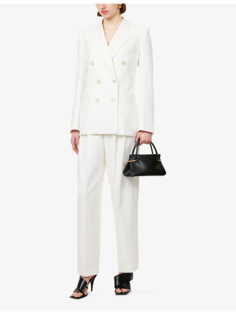 Givenchy Double-Pleat Straight-Leg Wool-Blend Trousers outlook