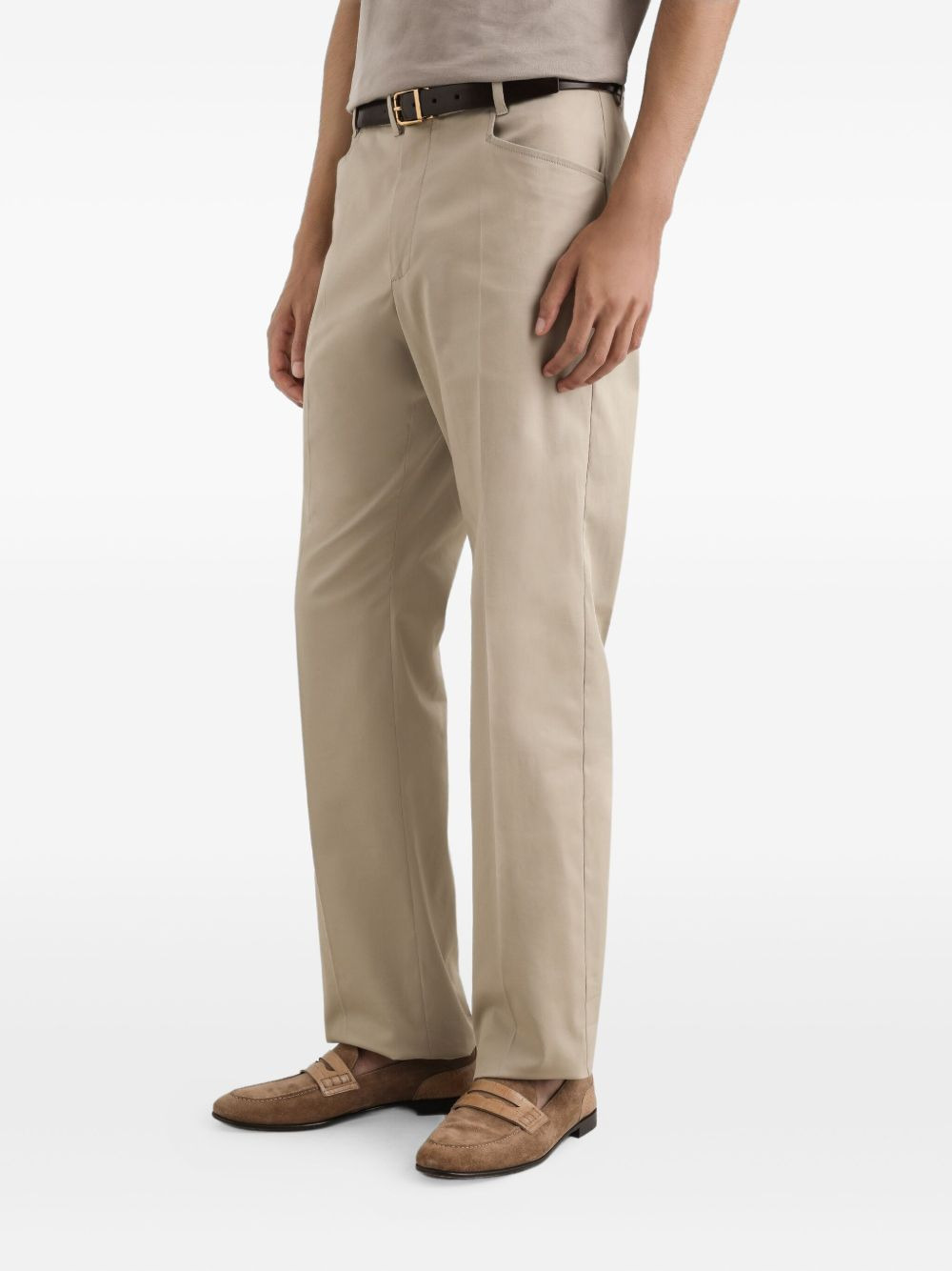 button-fastening pocket trousers - 4