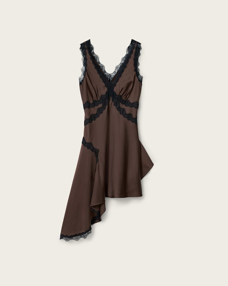 ILKA ASYMMETRIC LACE MINI DRESS 1