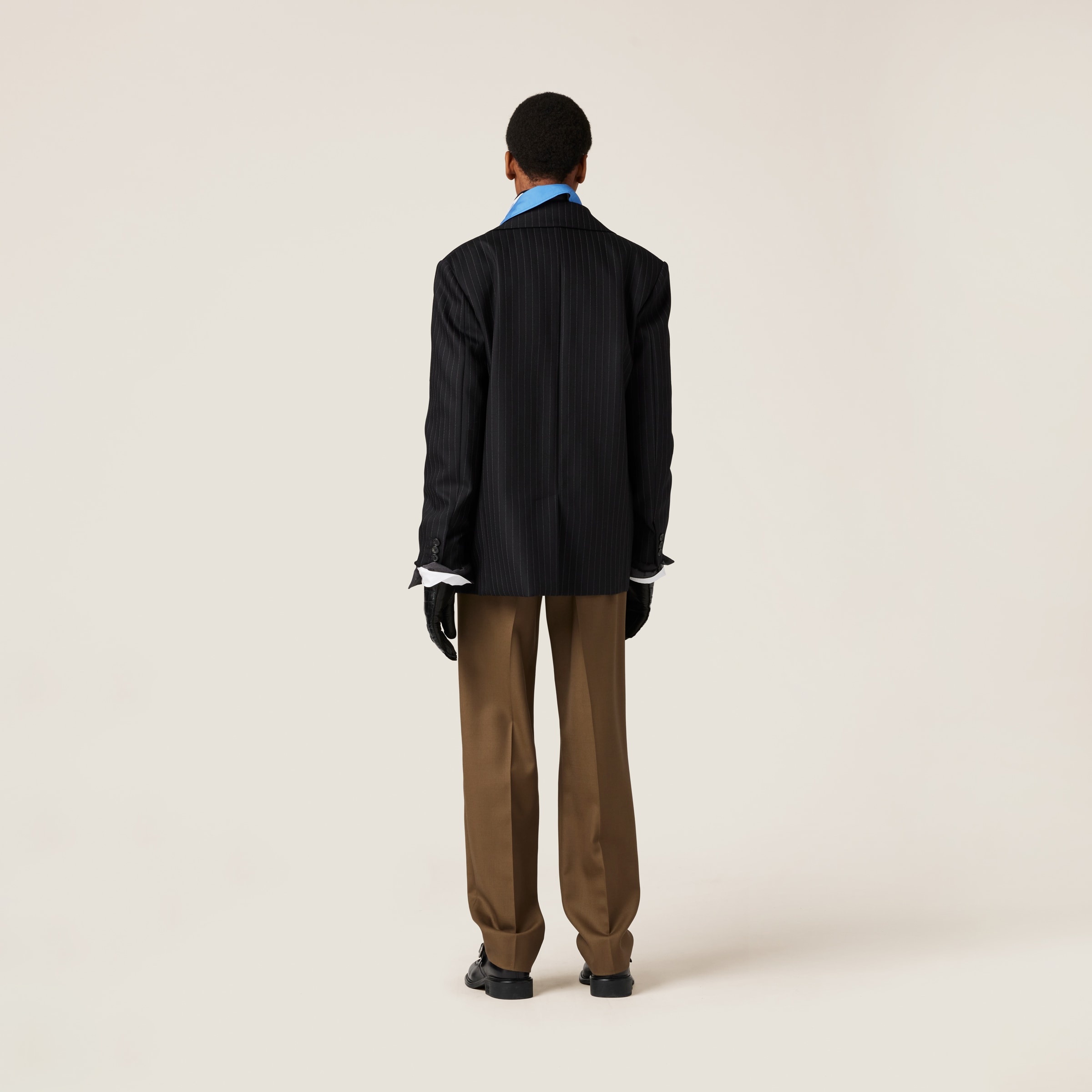 Single-breasted pinstripe jacket - 3