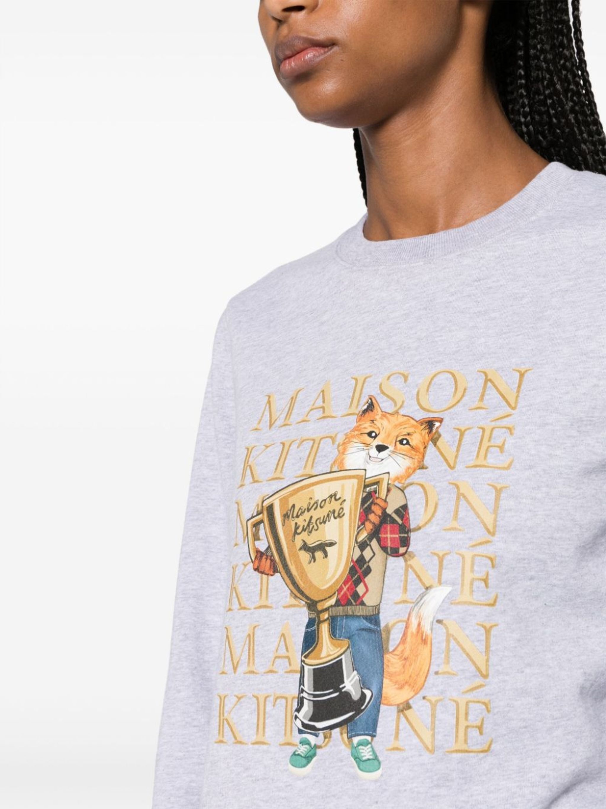 Maison Kitsuné Fox Champion cotton sweatshirt | REVERSIBLE