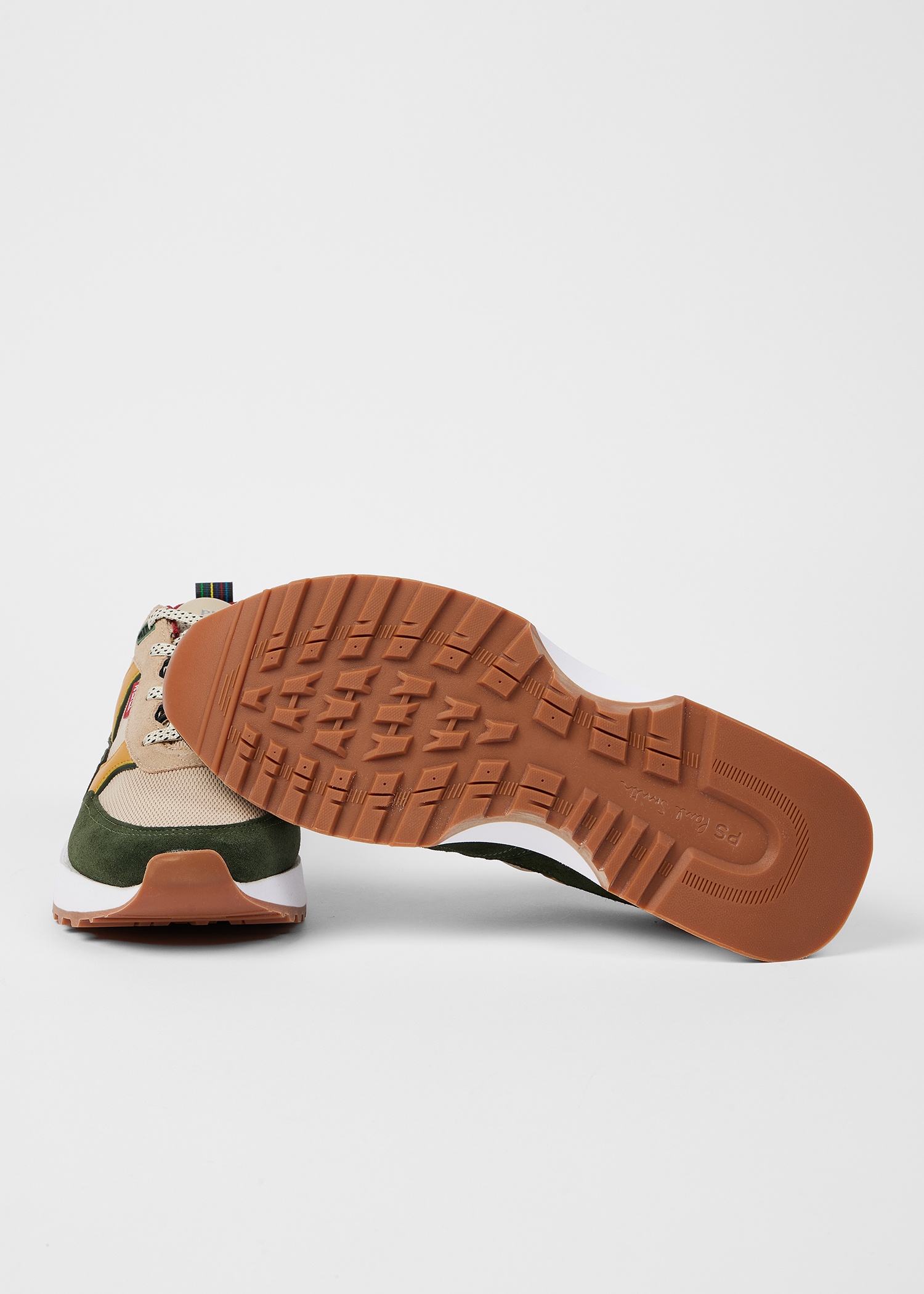 Khaki 'Belair' Trainers - 4