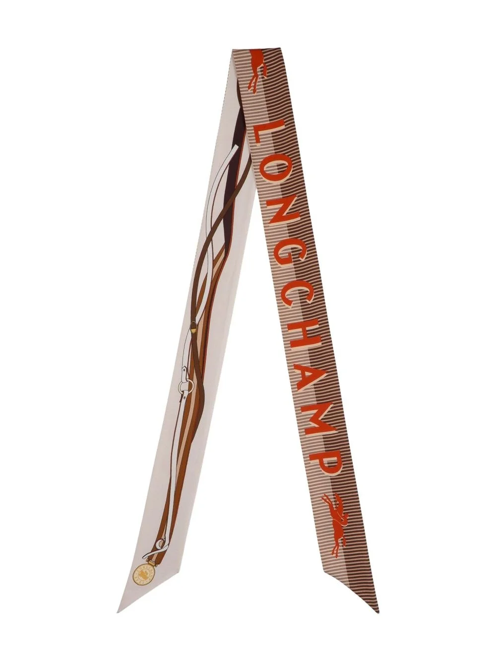 A Toute Allure patterned silk scarf - 1