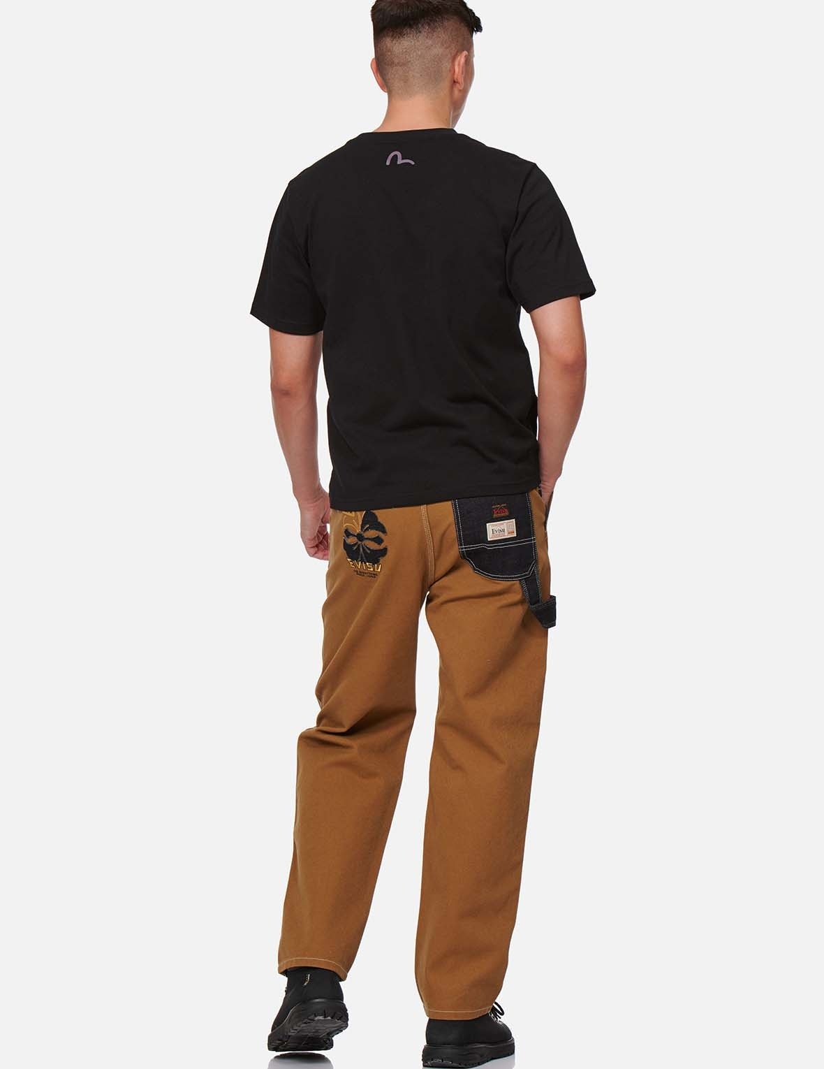KAMON DENIM APPLIQUÉ WORKER PANTS - 5