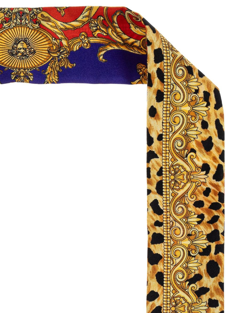 VERSACE printed silk scarf outlook