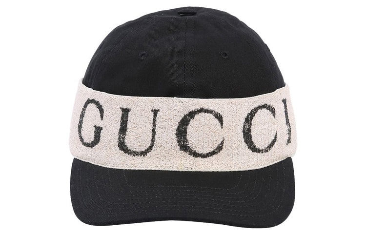 Gucci Logo Band Baseball Cap 'Black White' 492545-4HC56-1077 - 2