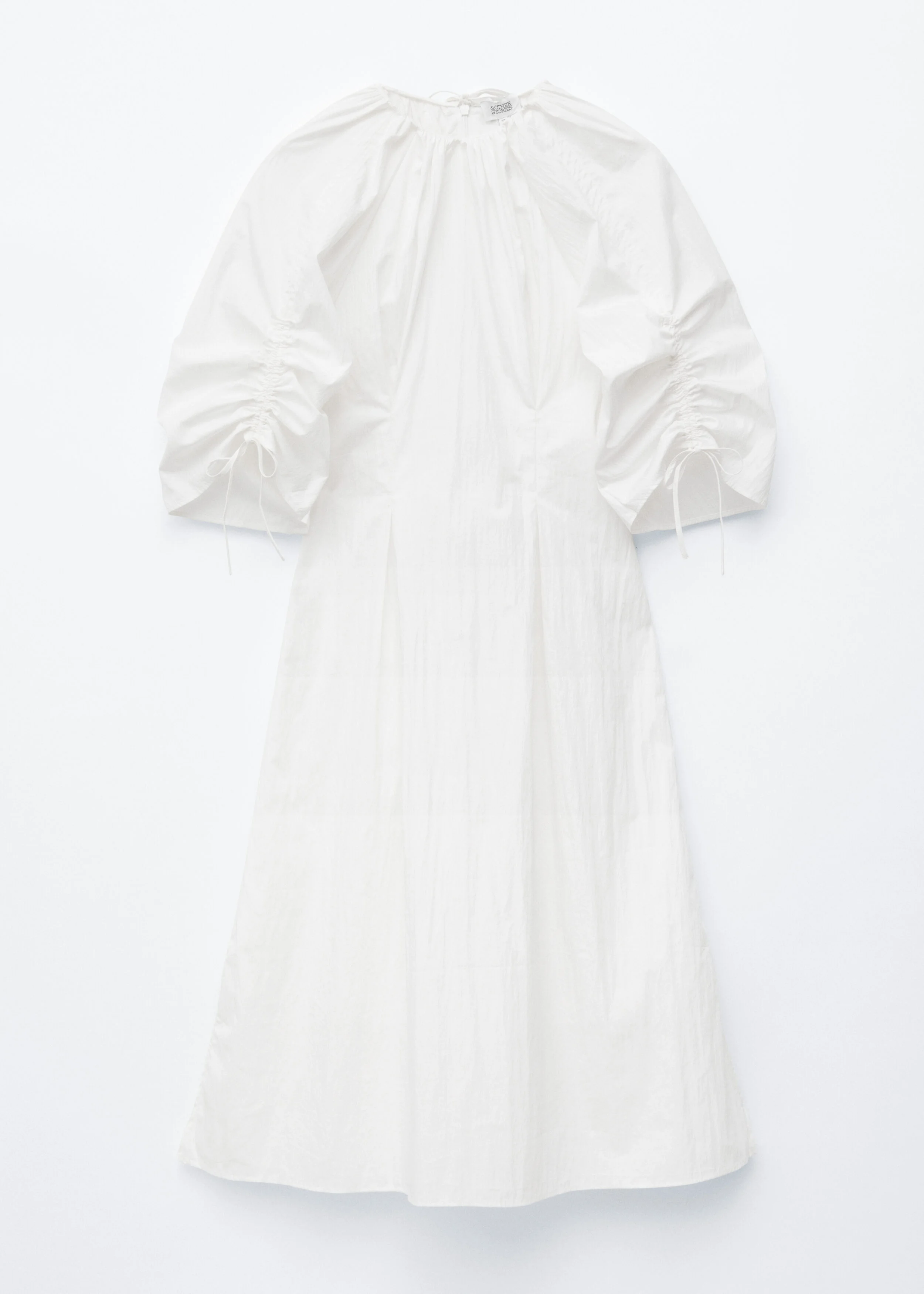 Sculptural Drawstring Midi Dress - 1