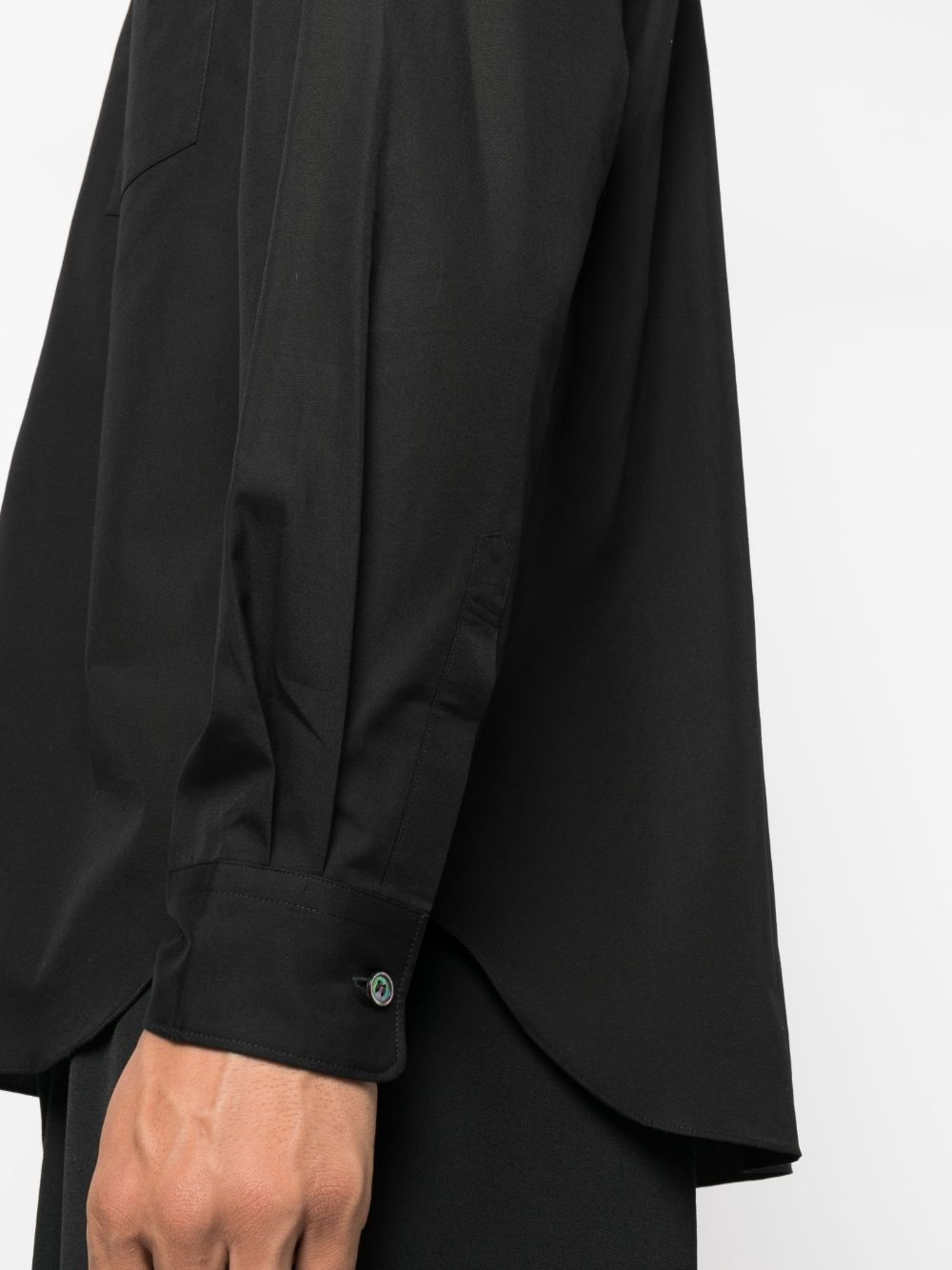 patch-pocket cotton shirt - 5