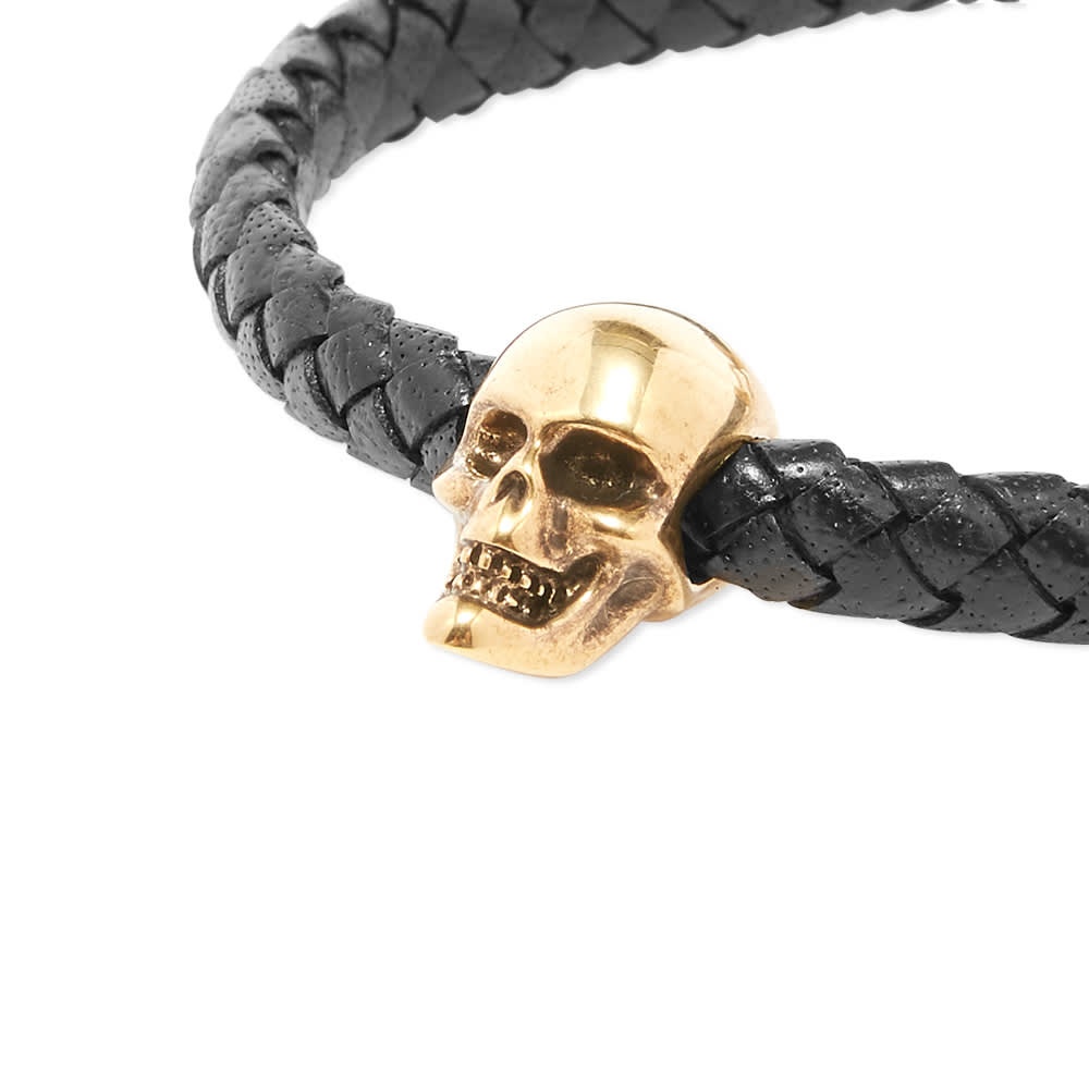 Alexander McQueen Leather Skull Bracelet - 2