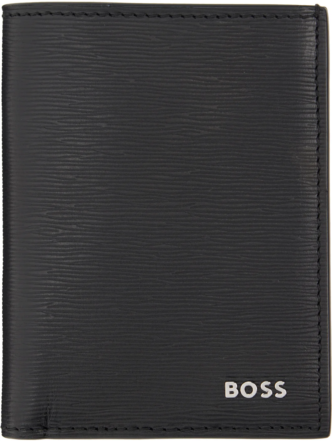 Black Vertical Bifold Card Holder - 1