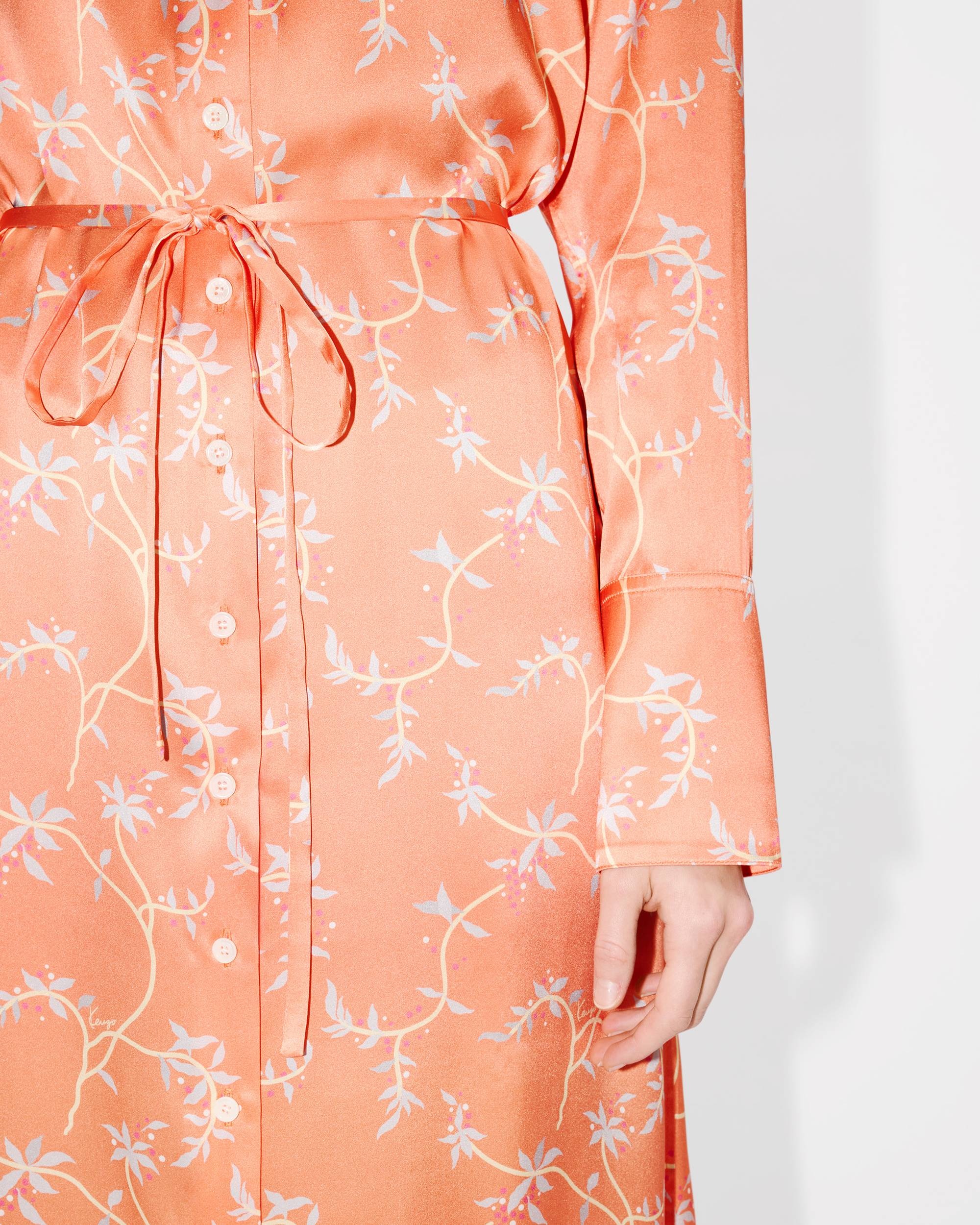 'KENZO Jungle Flower' midi shirt dress in silk - 6