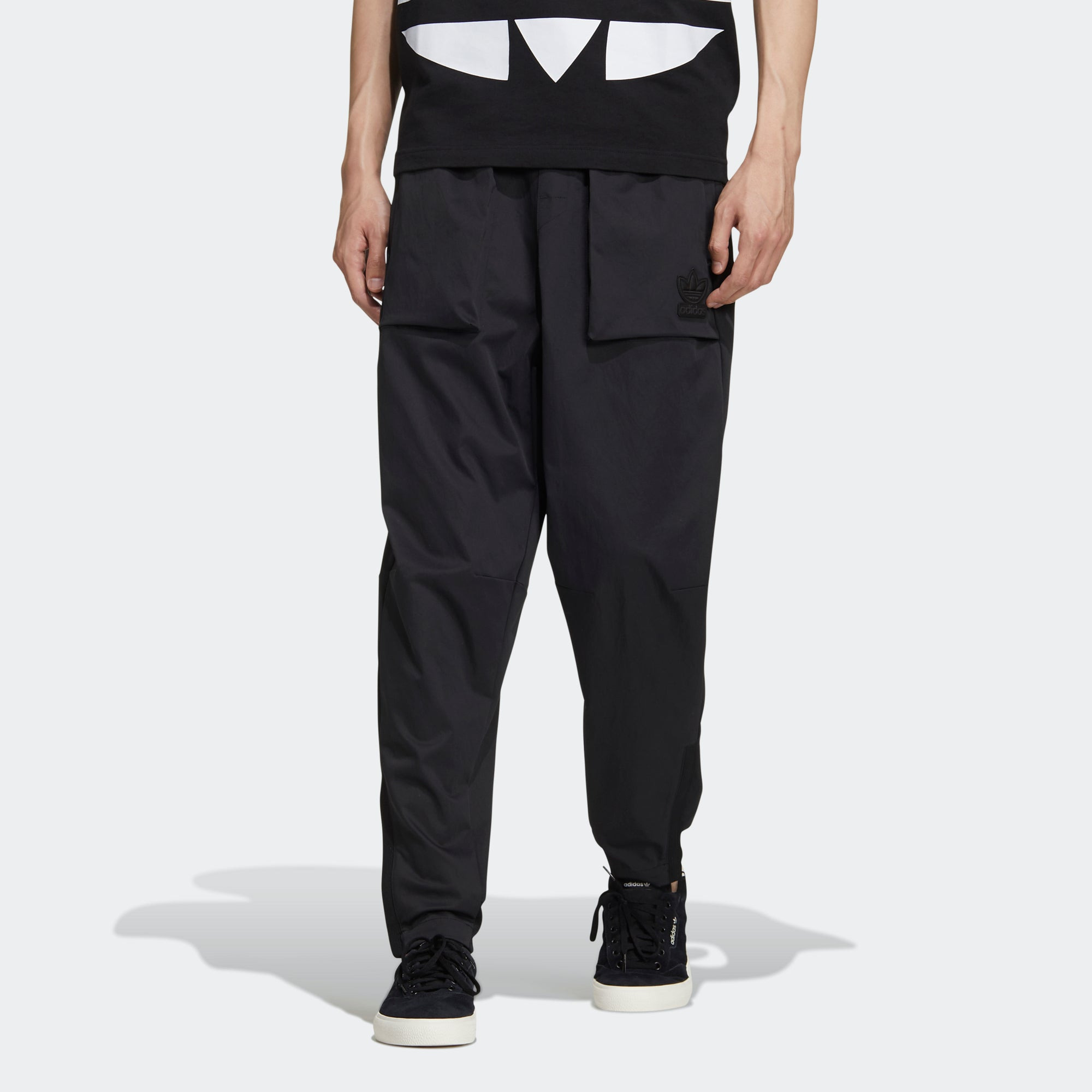 adidas originals Tech Pant Printed Casual Sweaterpants Men's Black GT7289 - 3