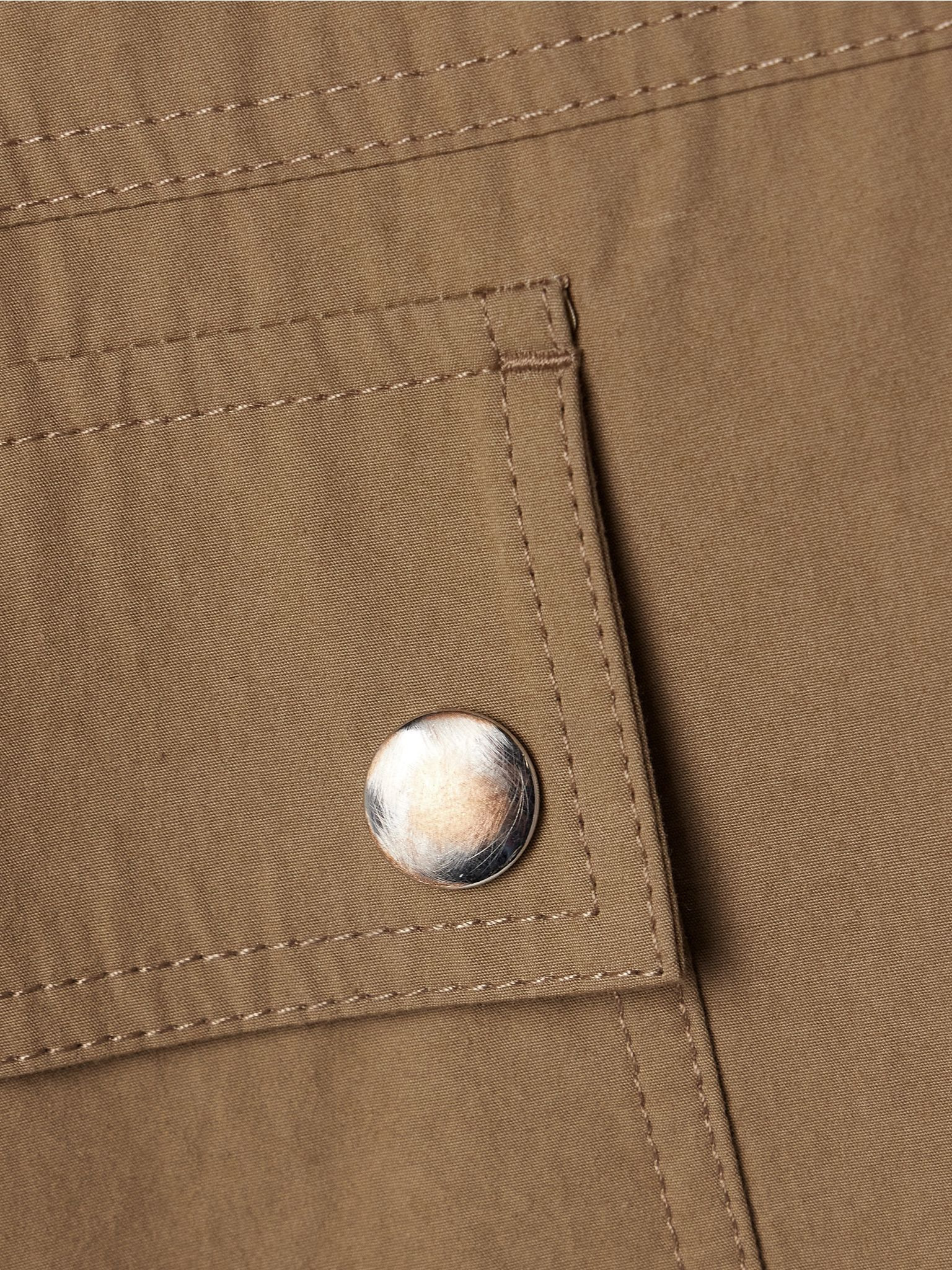 Frank corduroy-trimmed cotton-canvas jacket Tan - 4