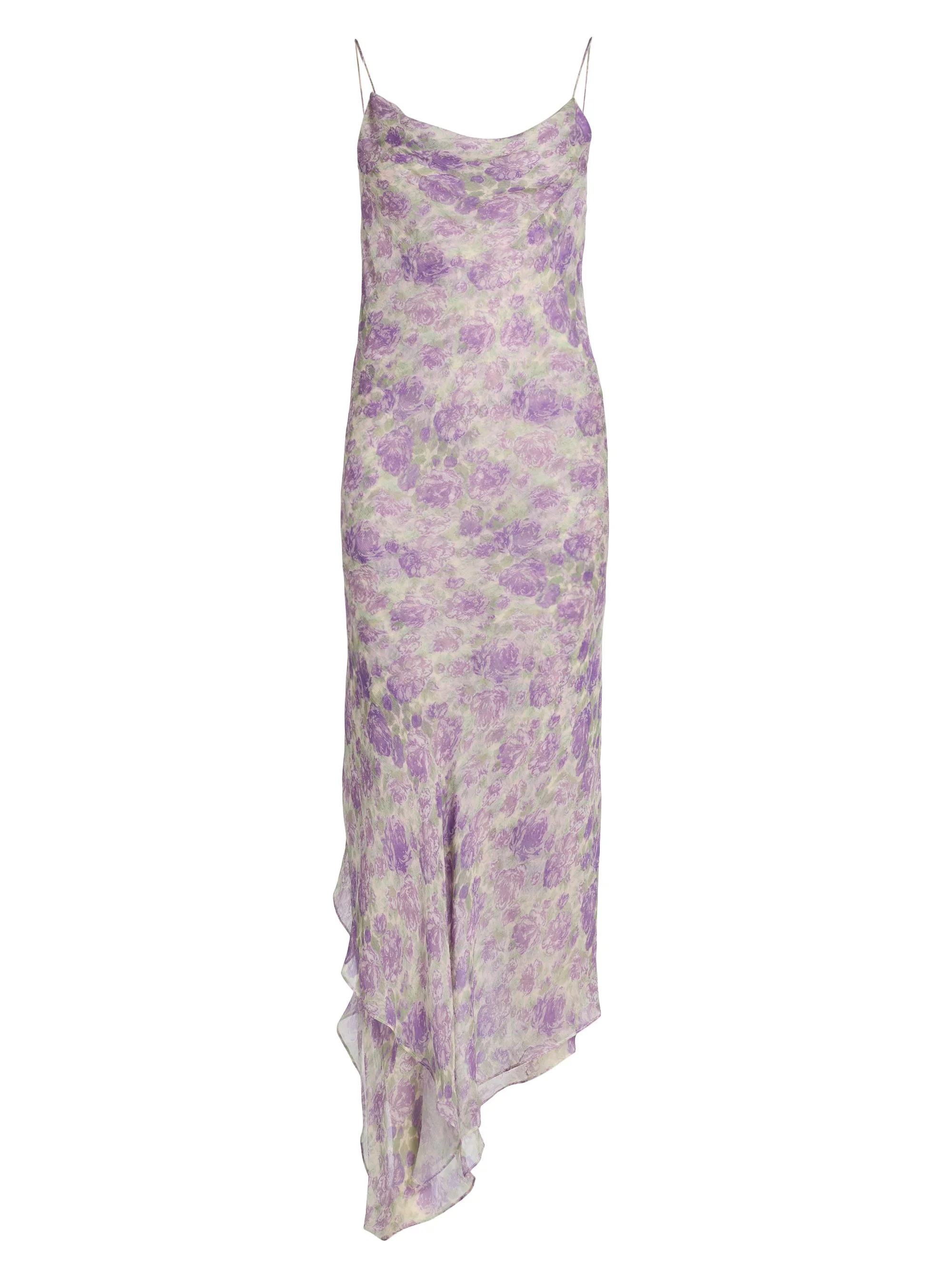 Women's Kaa Floral-Print Midi-Slipdress - Purple Multi - 1