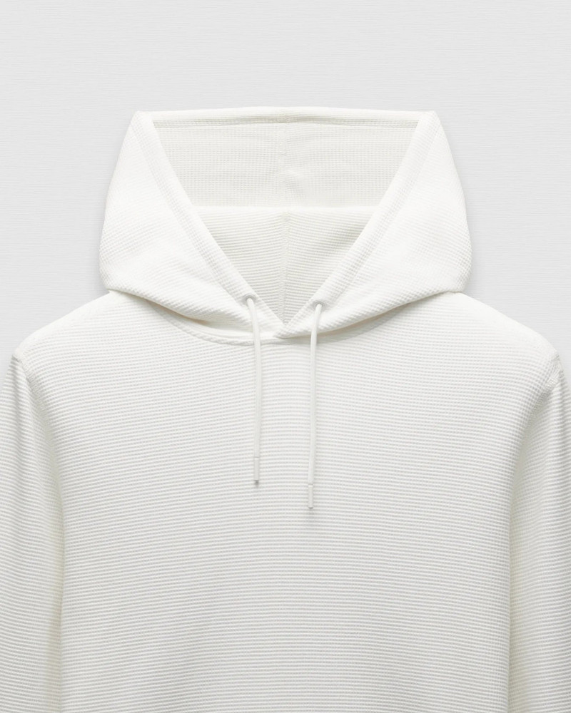 Reigning Champ Lightweight Waffle Standard Fit Hoodie White outlook