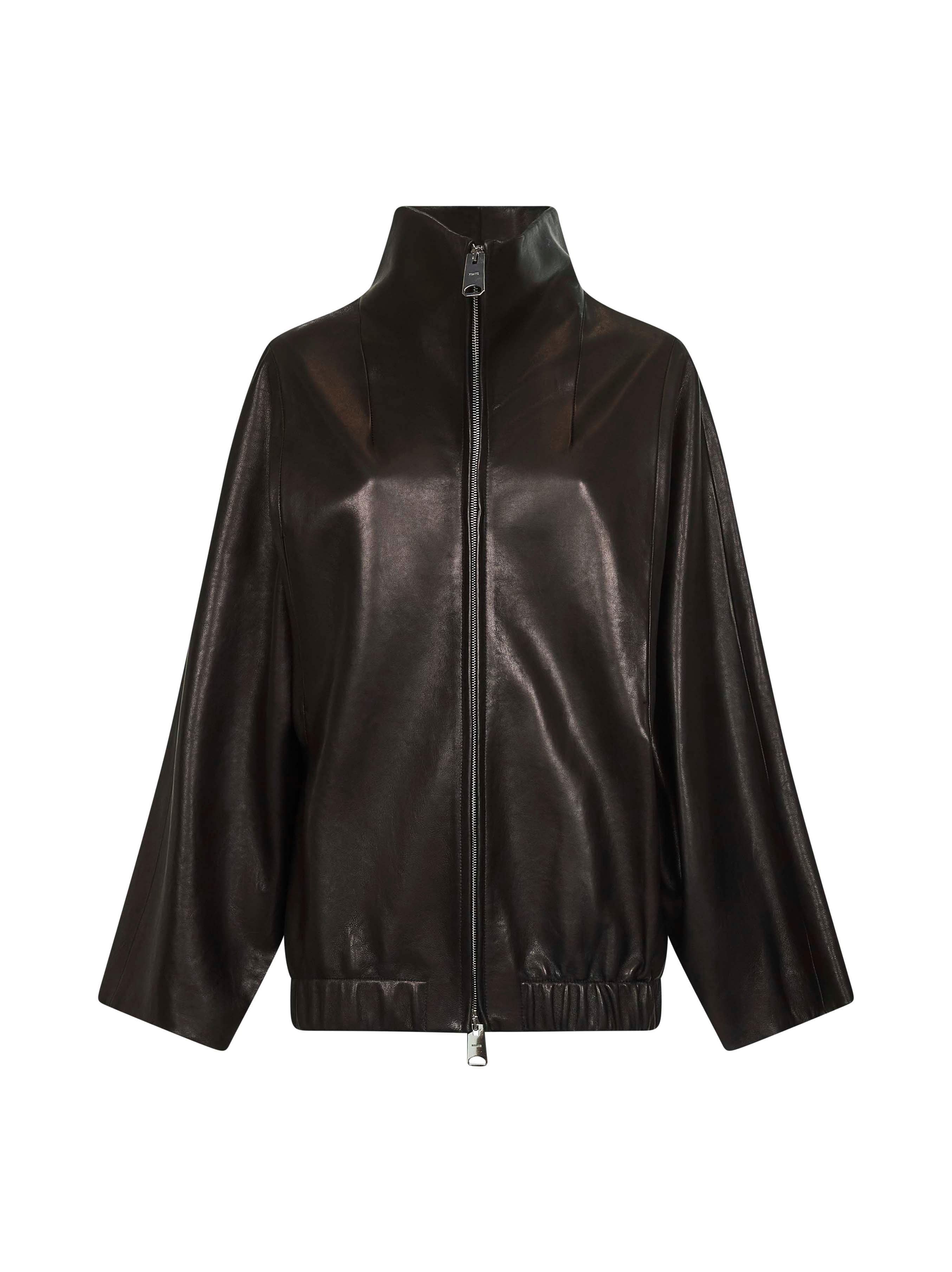 Black nappa leather Garret jacket - 1