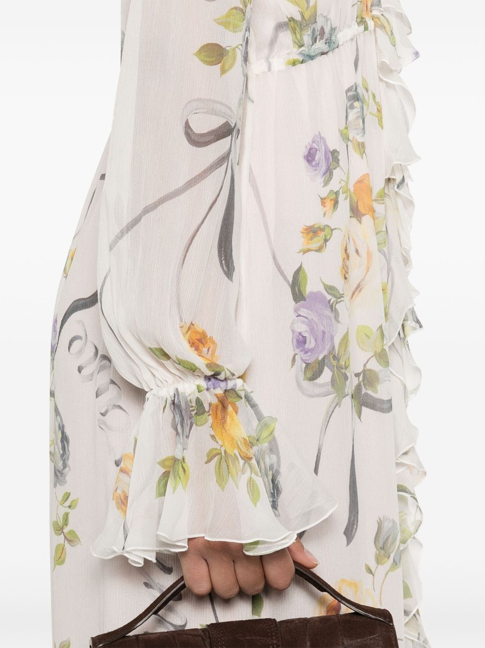 floral-print maxi dress - 5