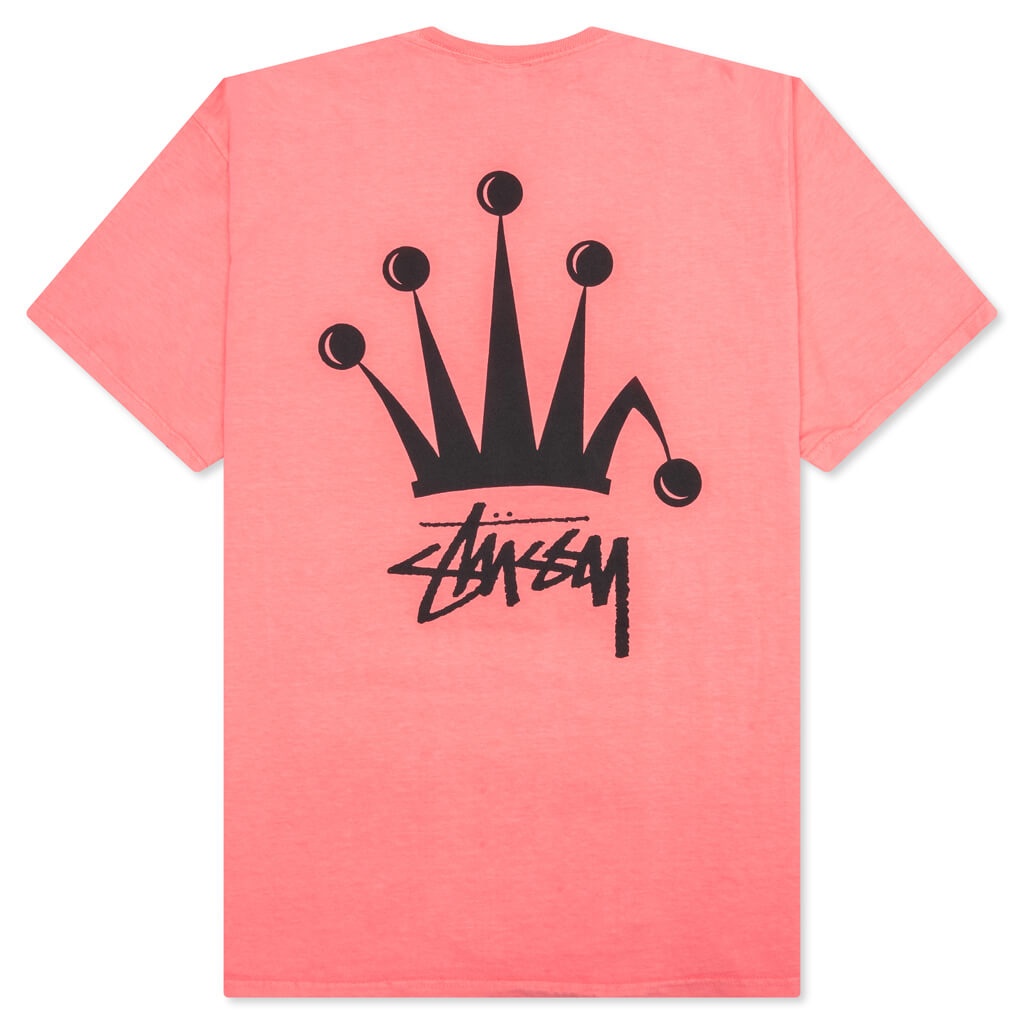 REGAL CROWN PIGMENT DYED TEE - CORAL - 2