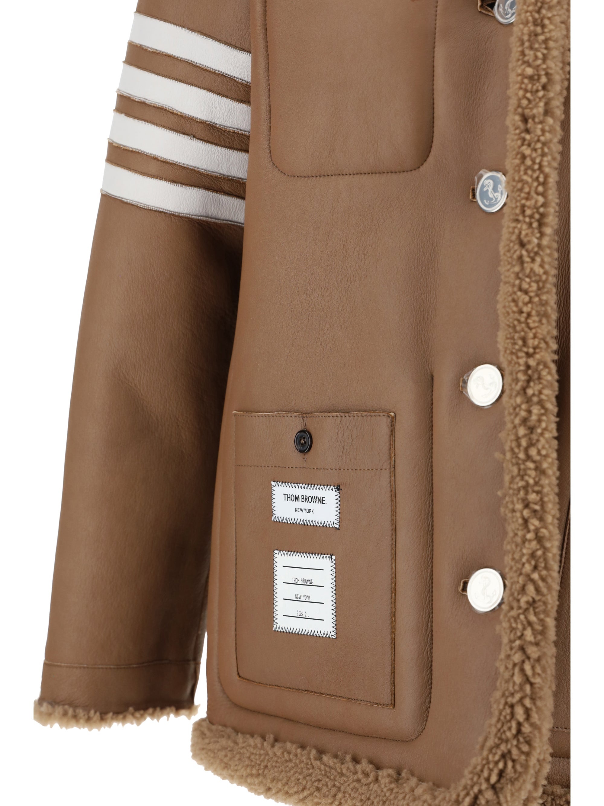 Thom Browne Men Reversible Sheepskin Jacket - 5