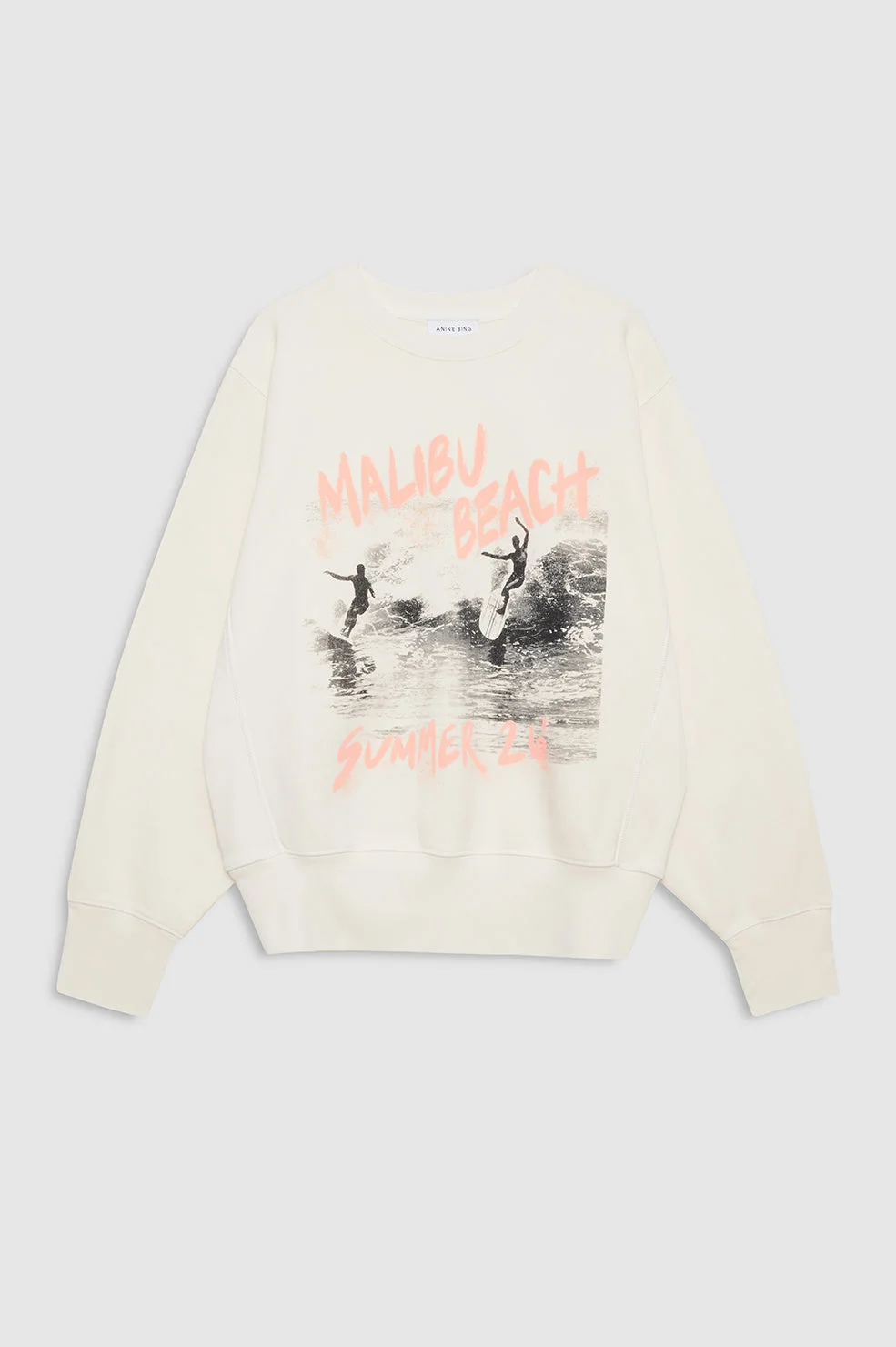 Harry Shrunken Sweatshirt Surfer - Washed Buttercream - 1