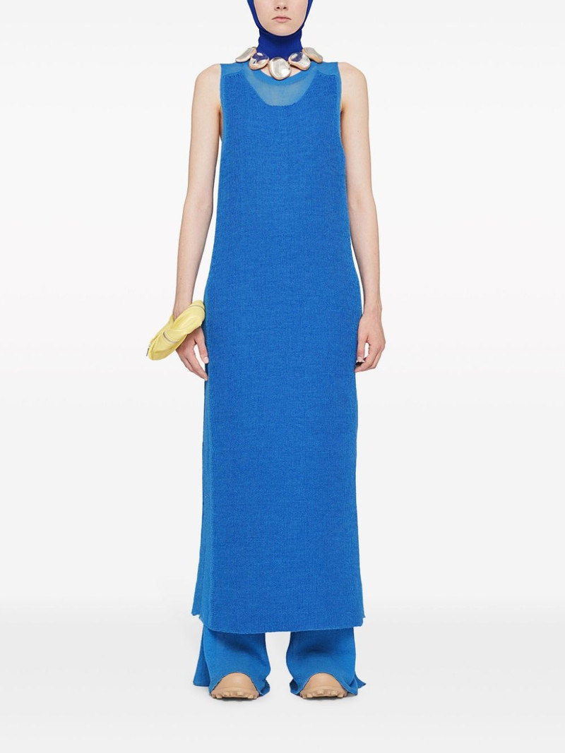 Jil Sander semi-sheer knit long dress outlook