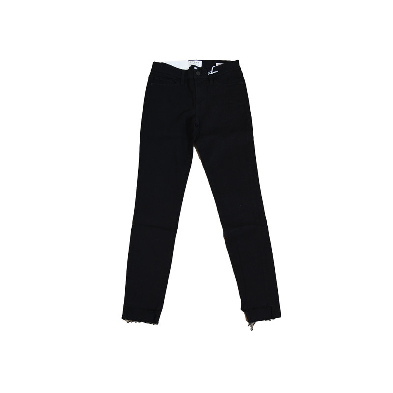 Frame Le Skinny De Jeanne Mid Rise Skinny Fit Black - 1