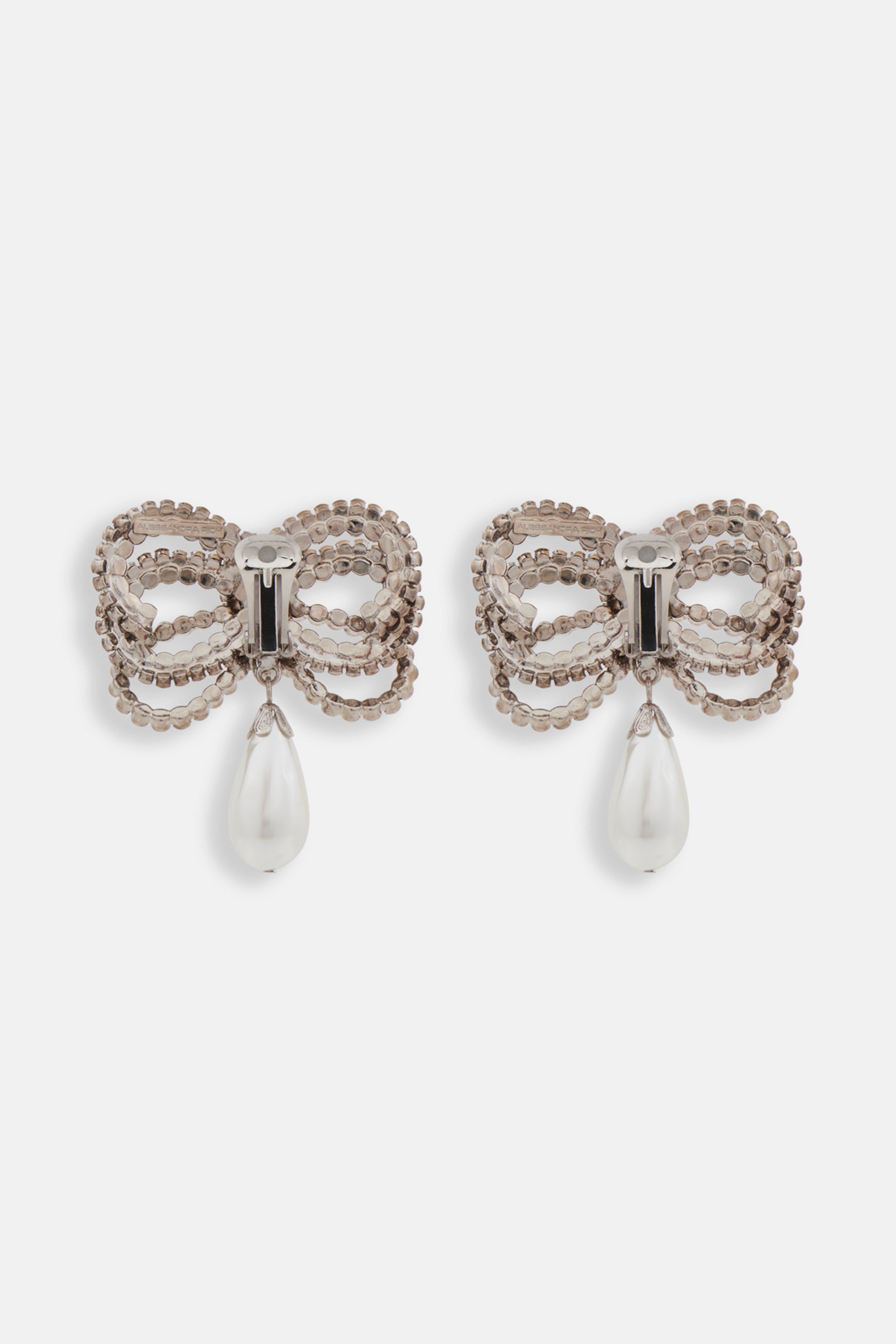 BOW PEARL EARRINGS - 2