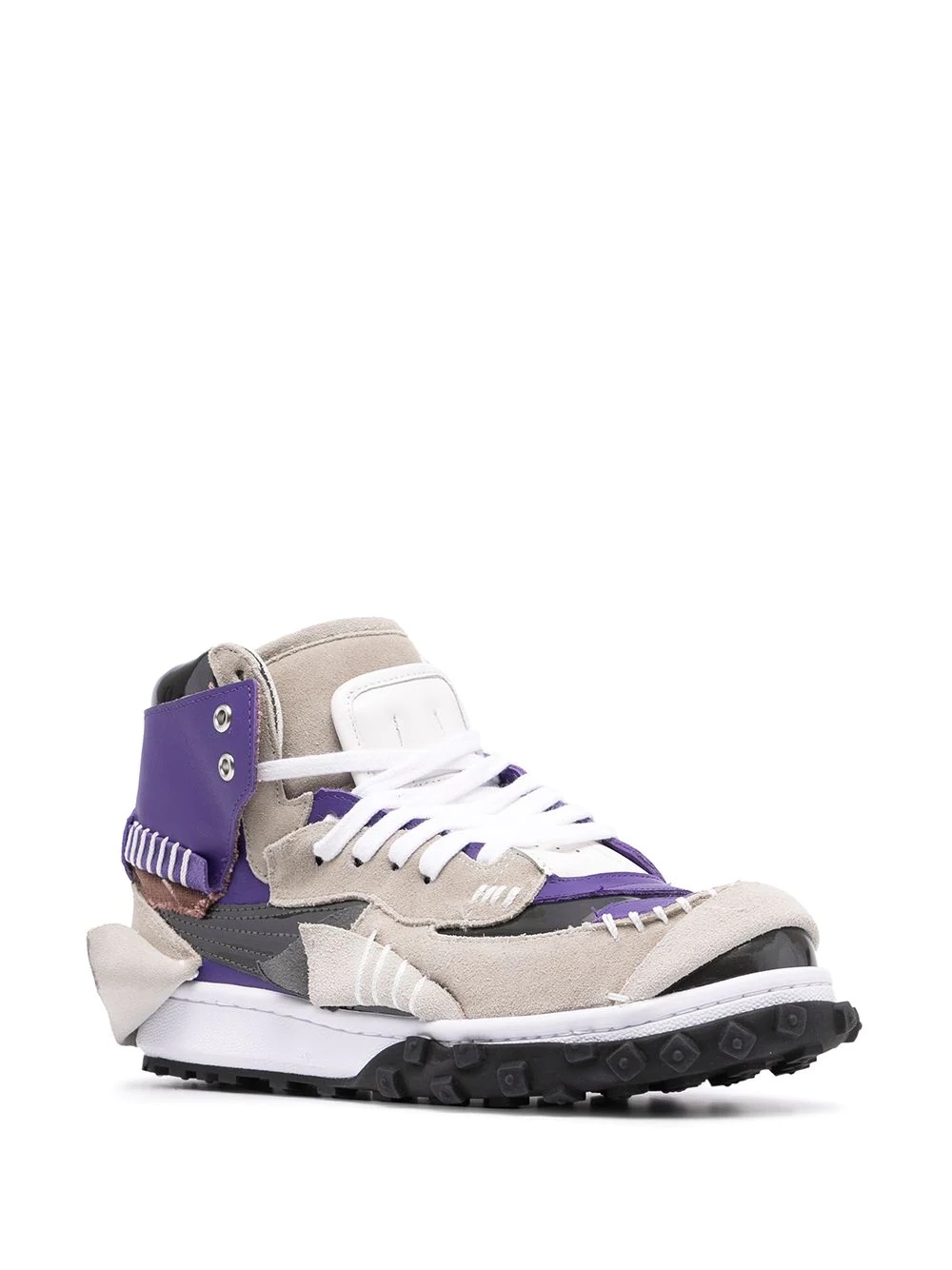 patchwork-panelled trainers - 2