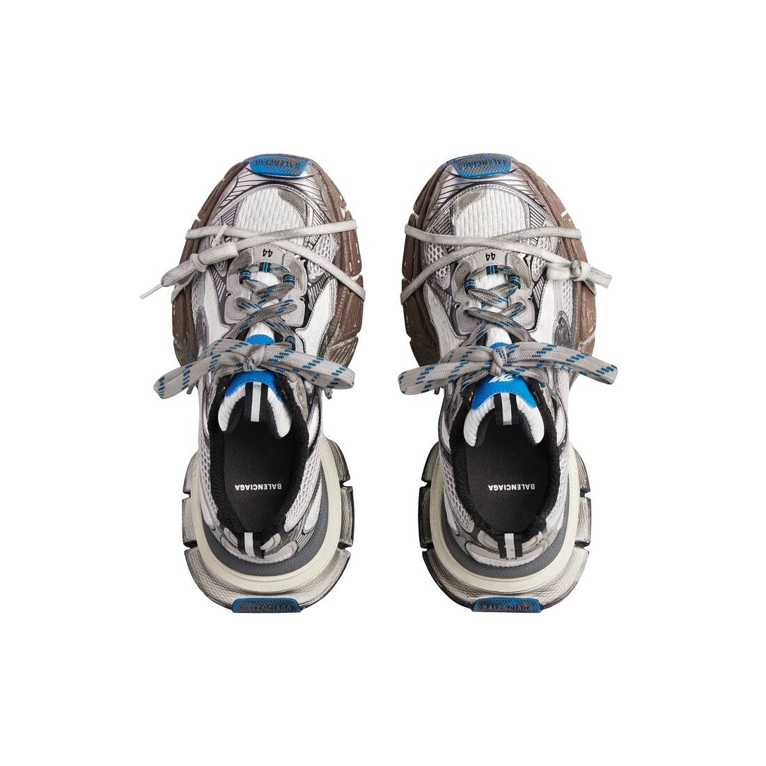 Men's 3xl Sneaker Worn-out  in Dark Grey - 6