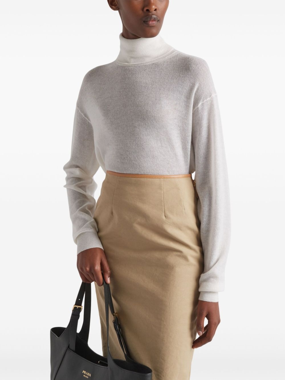 roll-neck cashmere jumper - 4