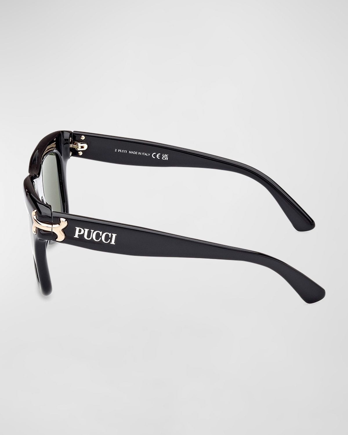 Logo Acetate Square Sunglasses - 4