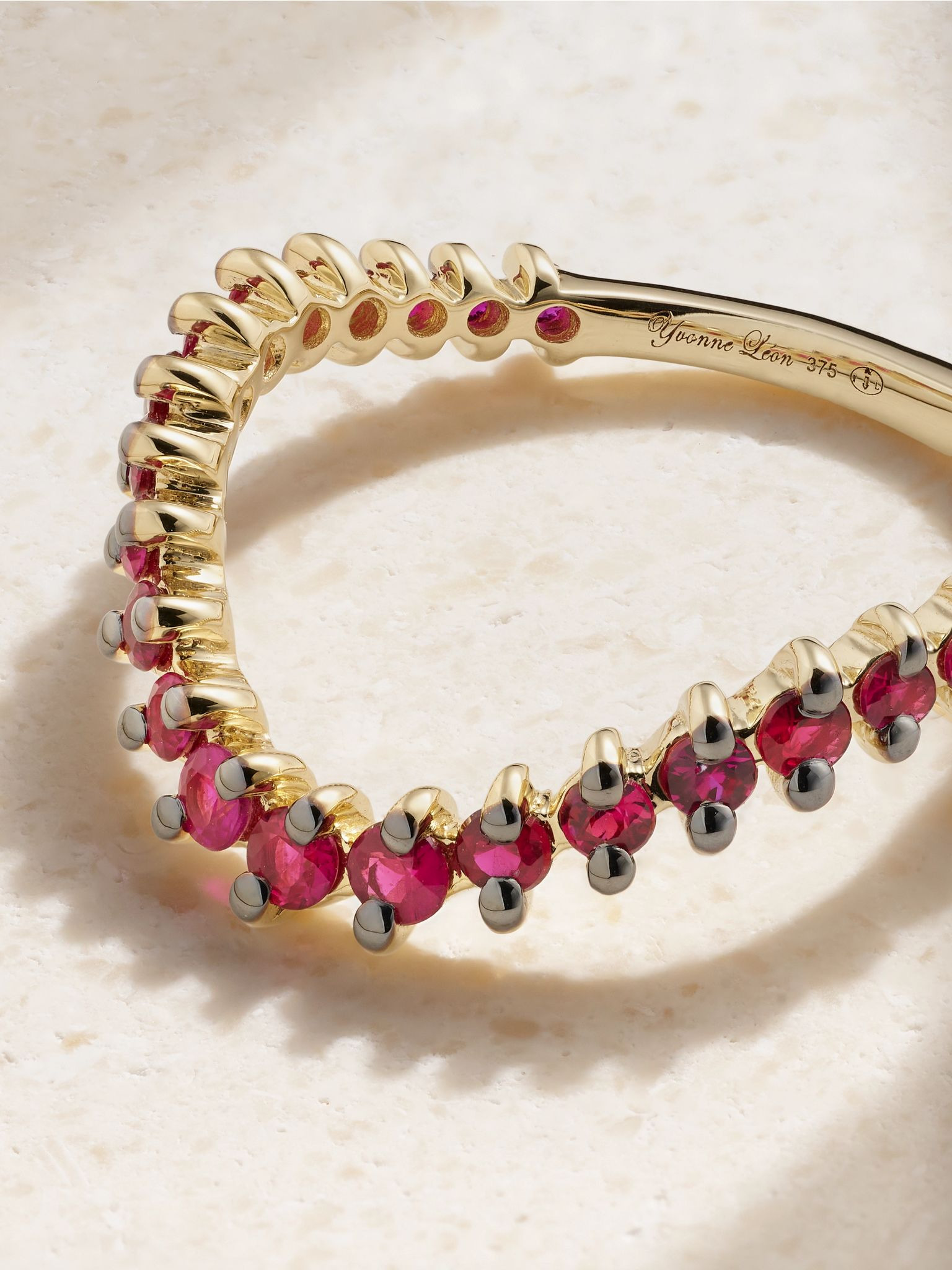 Alliance 9-karat gold ruby ring Red - 4