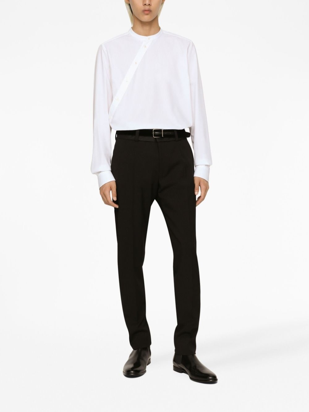 mid-rise tailored trousers - 3