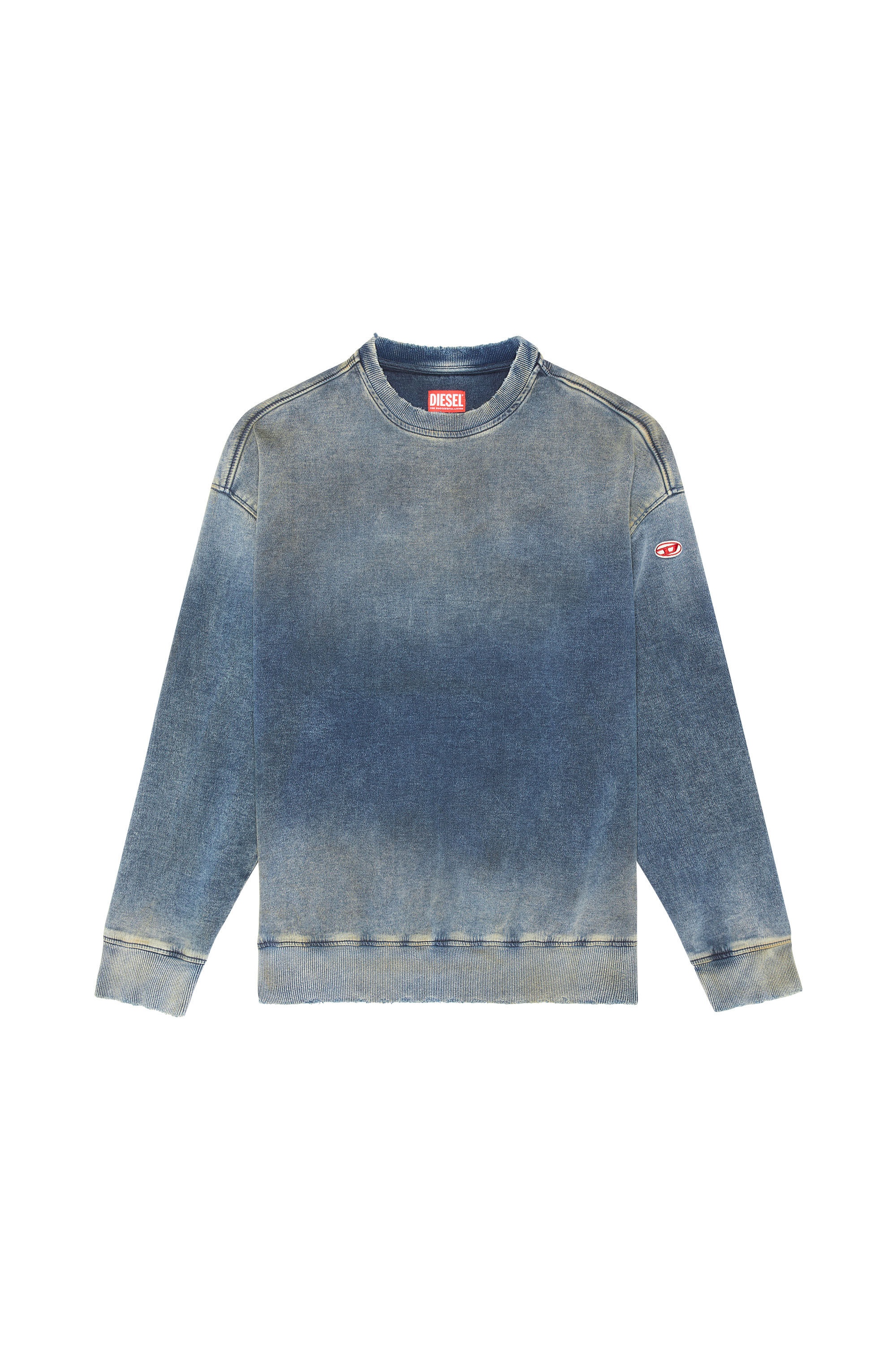 DIESEL D-Krib Track Denim Sweatshirt - Wrong Weather