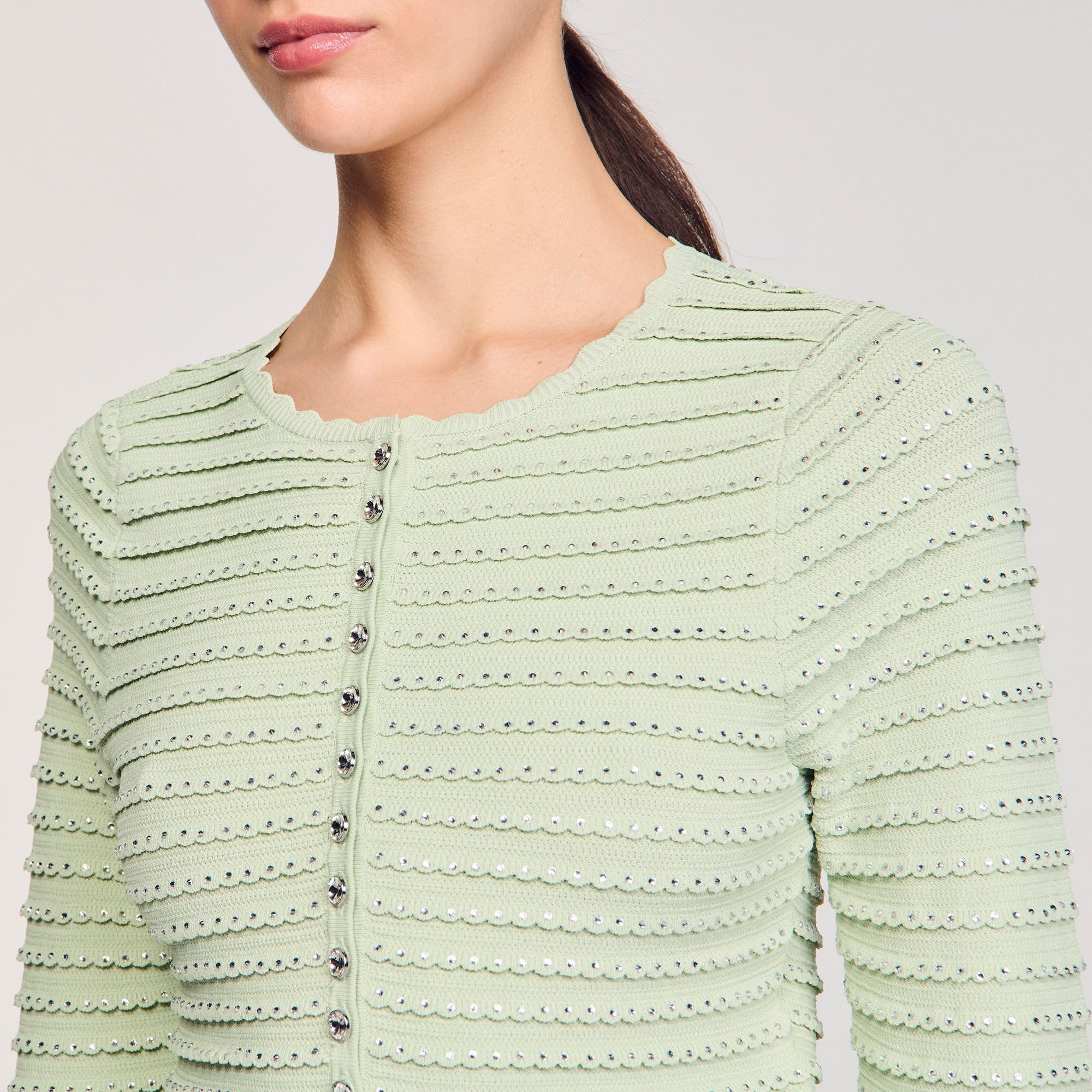 RHINESTONE CARDIGAN - 3