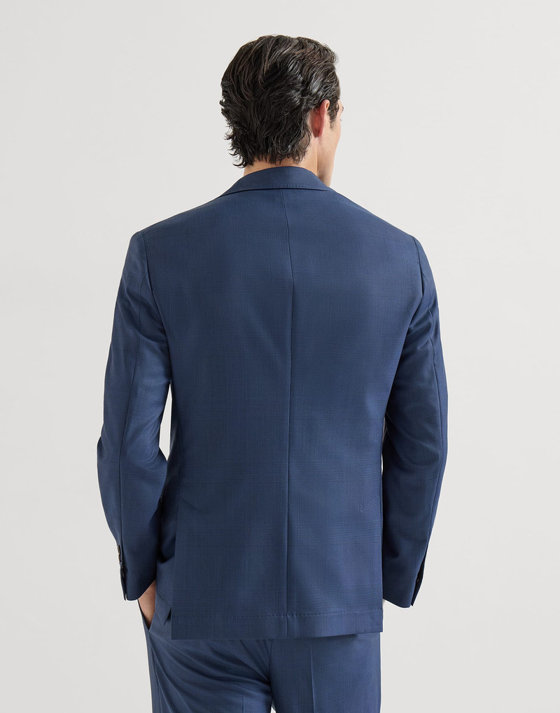 Super 150s virgin wool Prince of Wales jacket 3