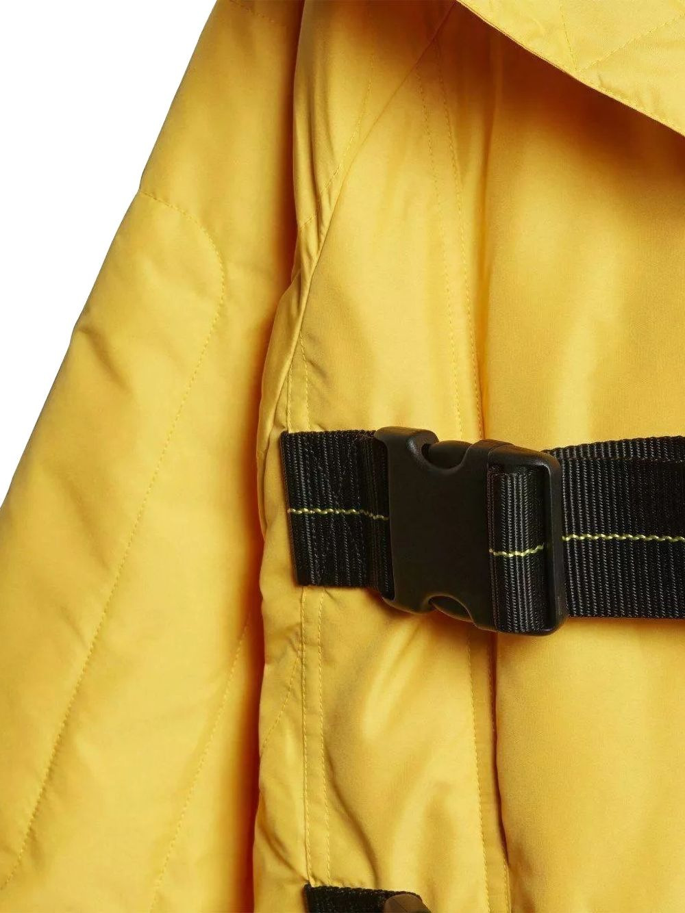 quilted buckle-strap jacket - 4