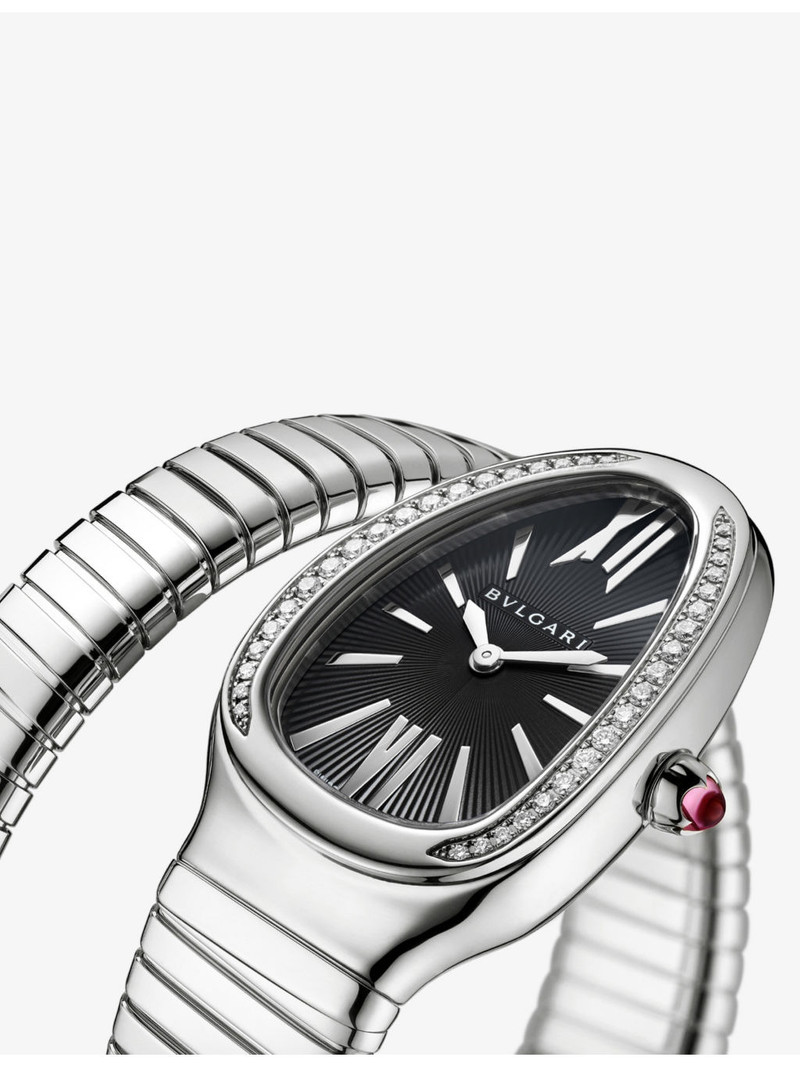 BVLGARI Serpenti Tubogas stainless-steel quartz watch outlook
