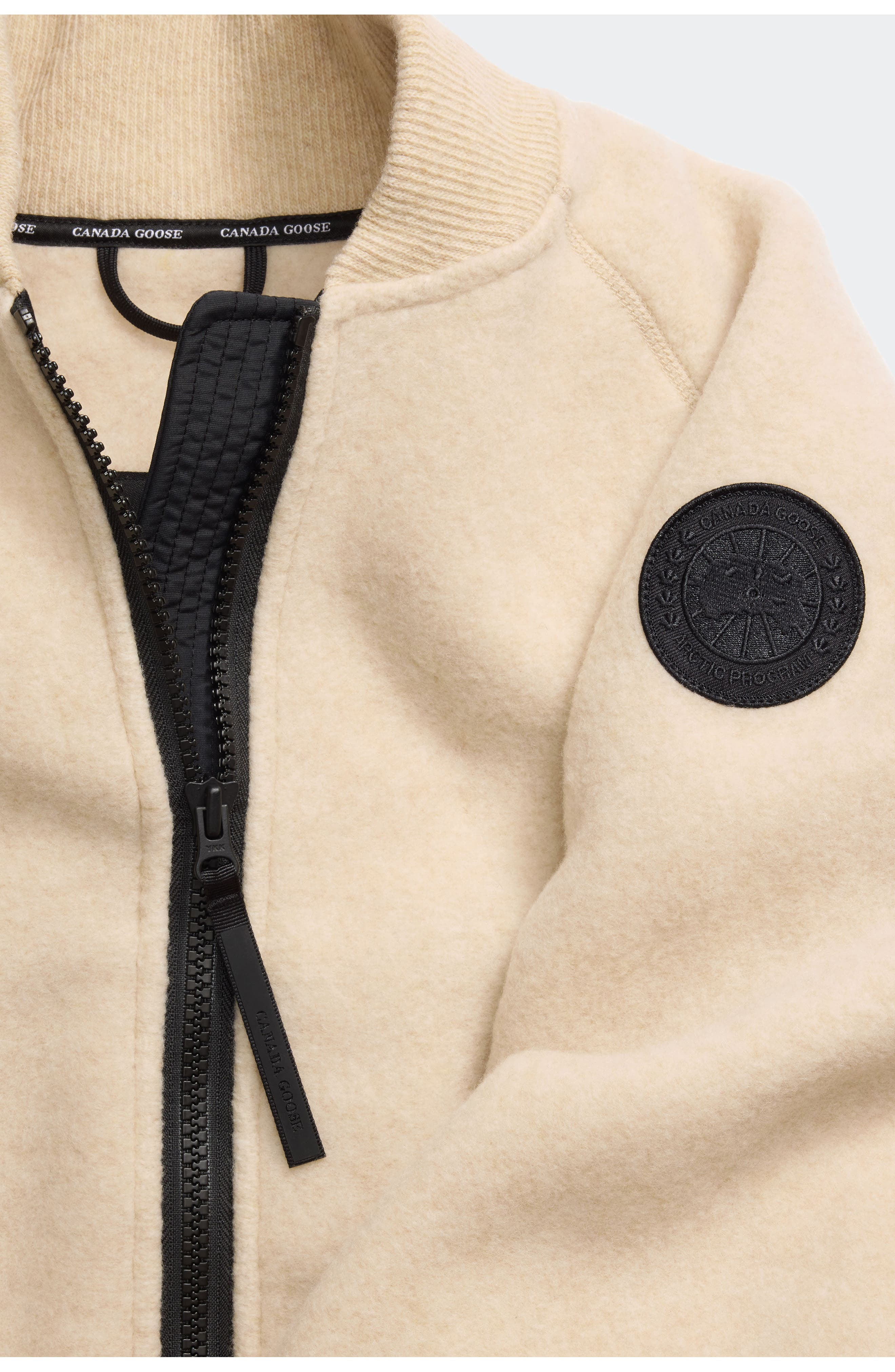 Canada Goose Sierra High Pile Fleece Bomber in Light Tan at Nordstrom - 5