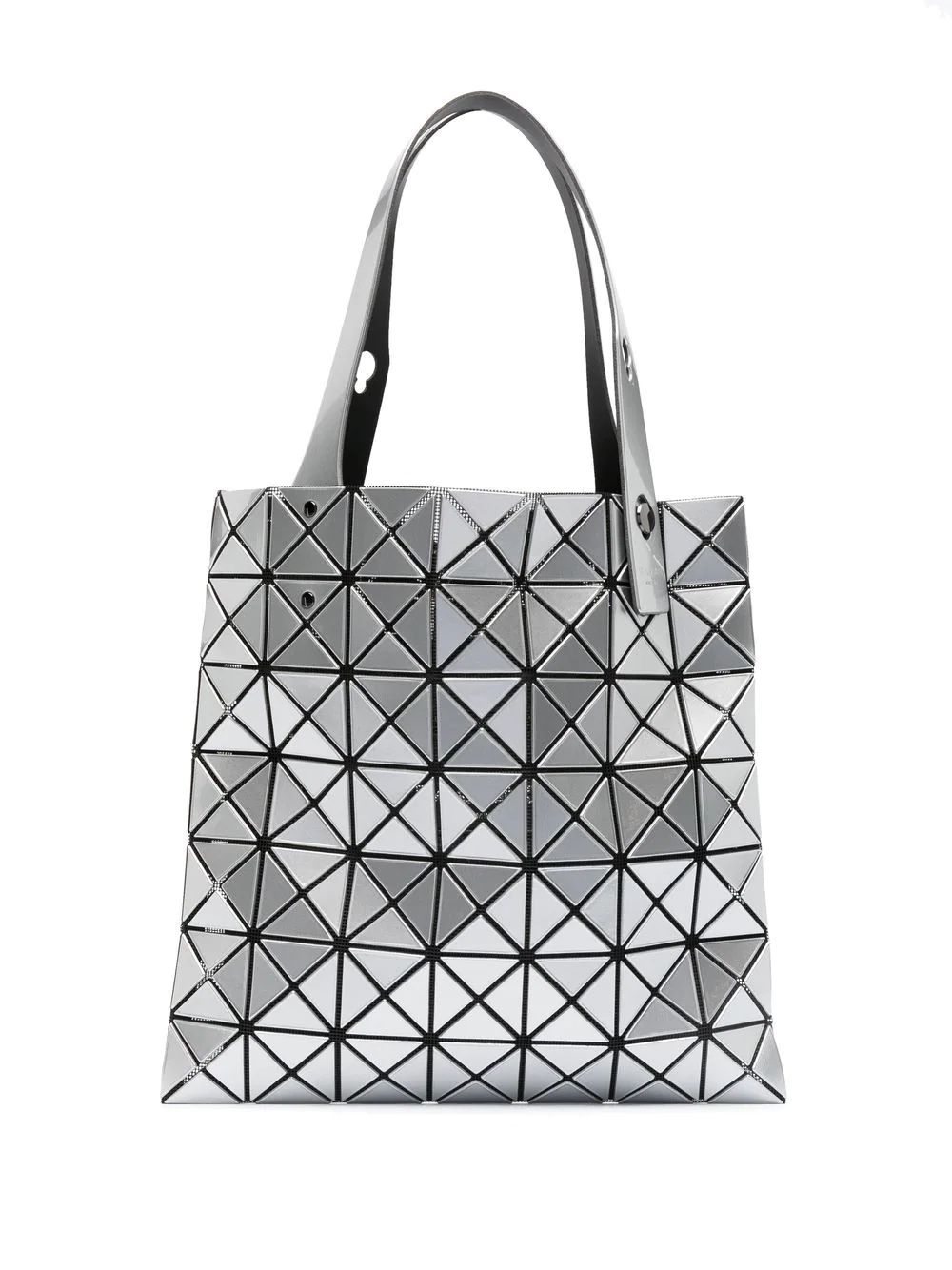 Prism geometric-panel tote bag - 1