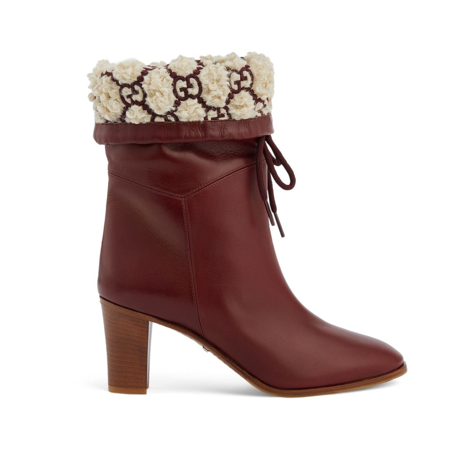 Gucci GG Shearling Effect Leather Boots - 2